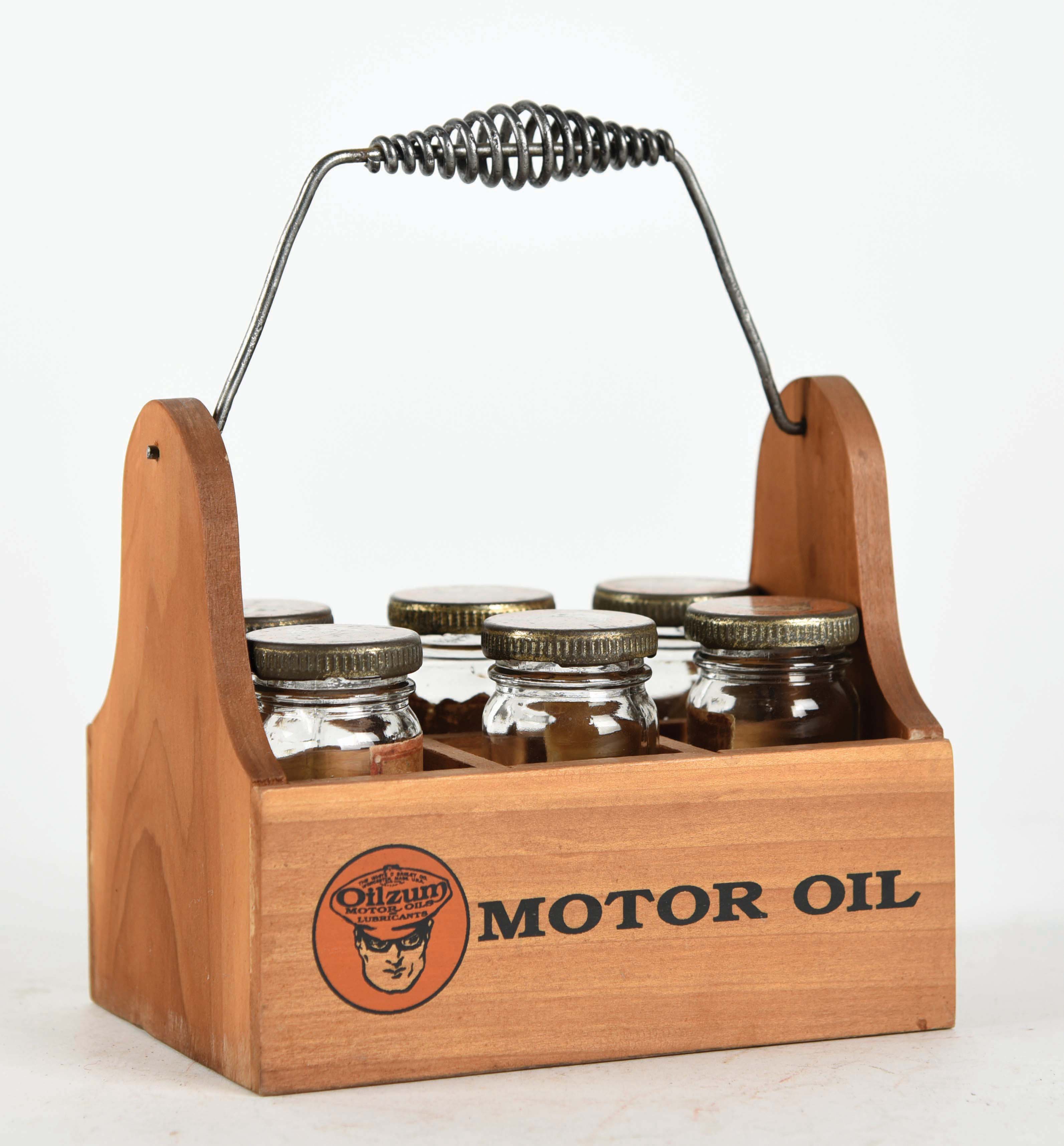 Lot Detail OILZUM VITALUBE MOTOR OIL EMBOSSED GLASS BOTTLES W