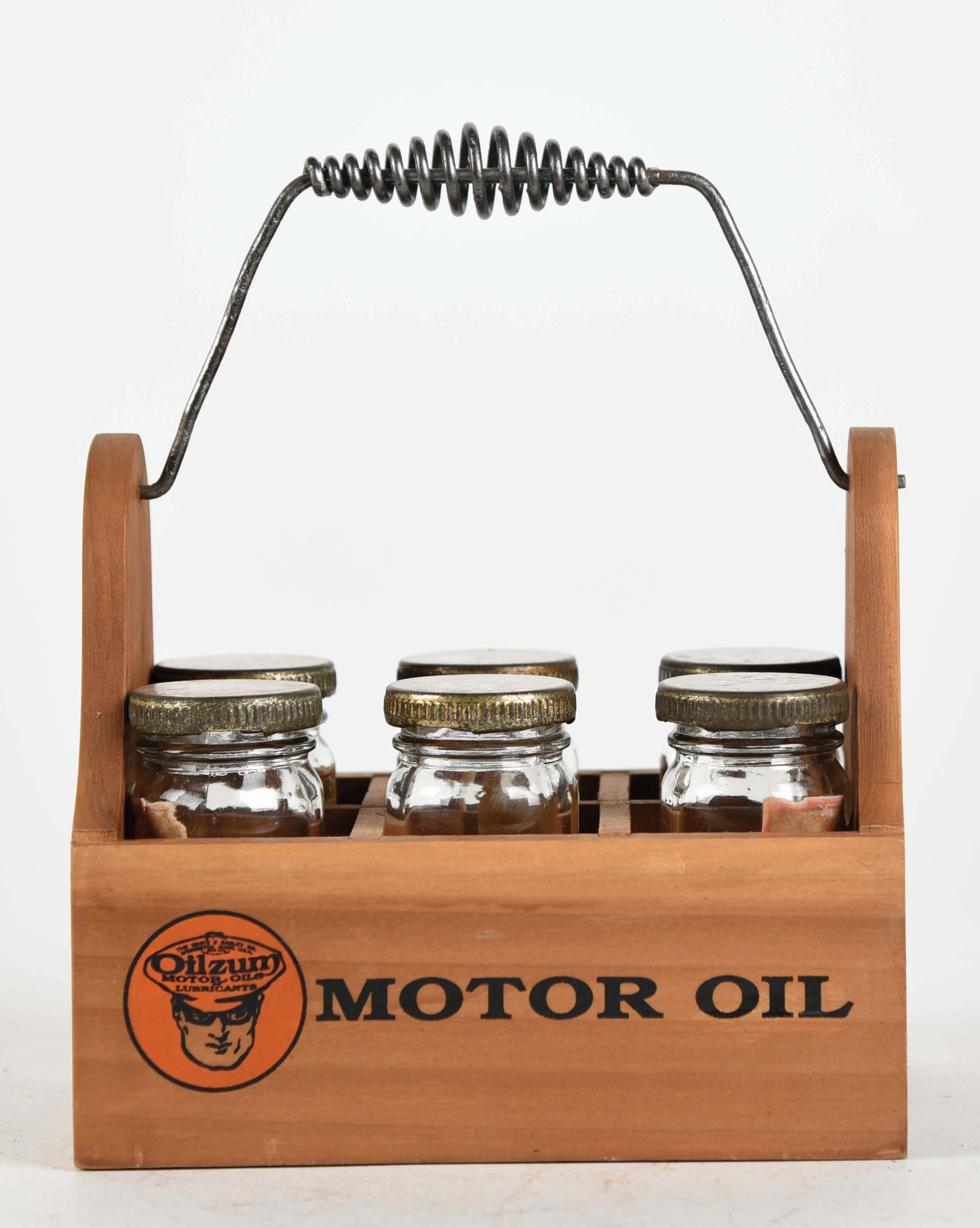 Lot Detail OILZUM VITALUBE MOTOR OIL EMBOSSED GLASS BOTTLES W