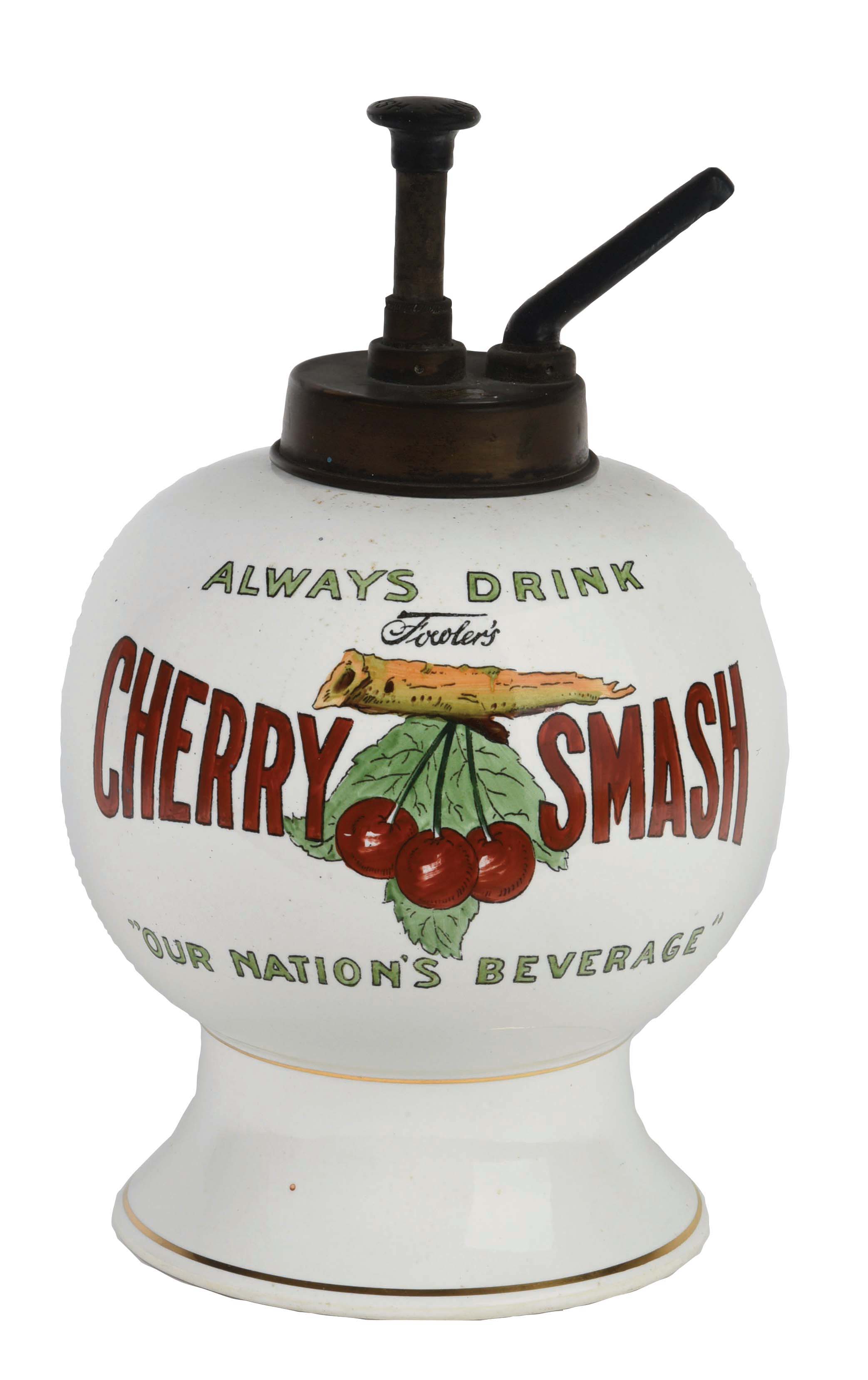 Lot Detail CHERRY SMASH SYRUP DISPENSER.