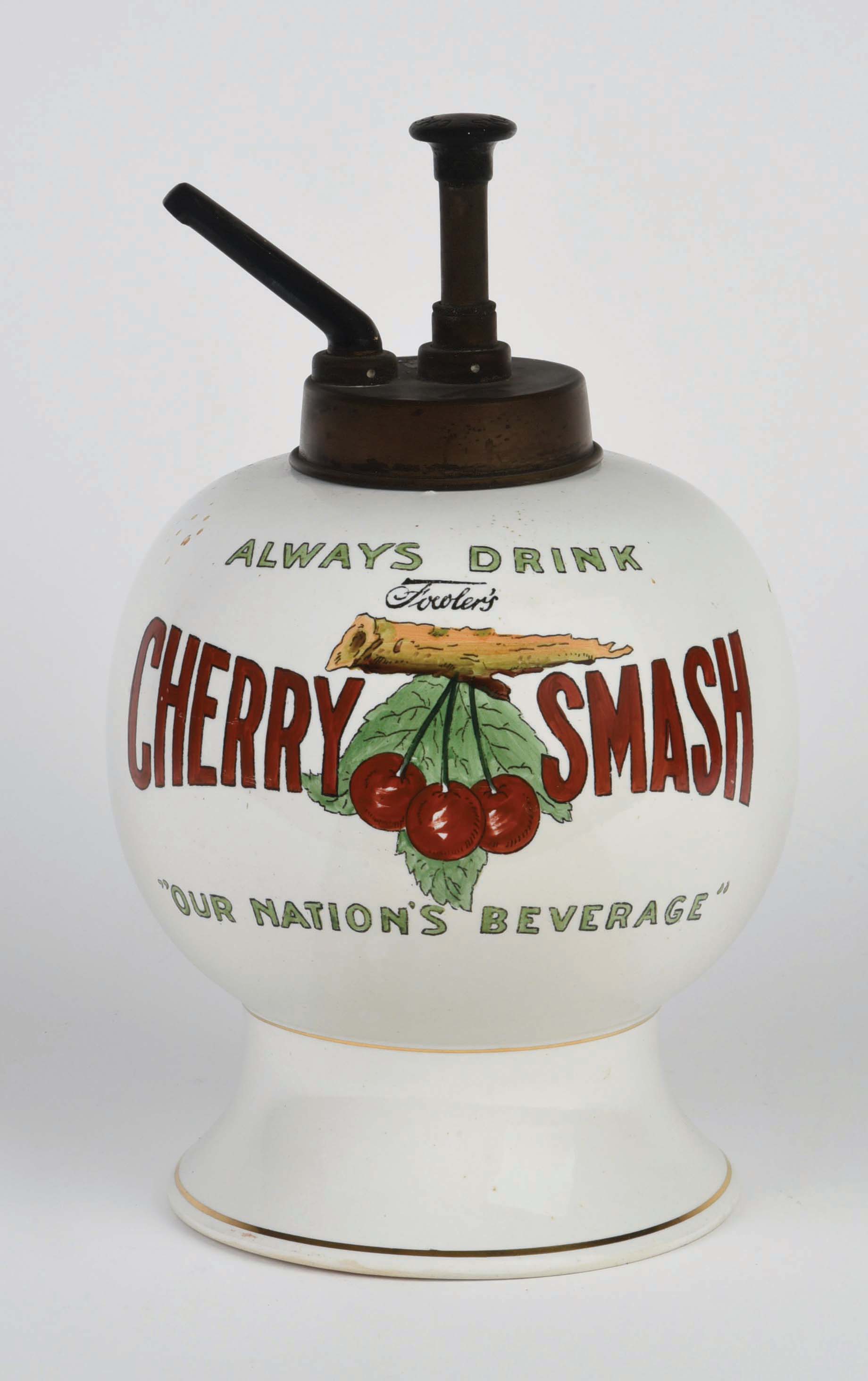 Lot Detail CHERRY SMASH SYRUP DISPENSER.