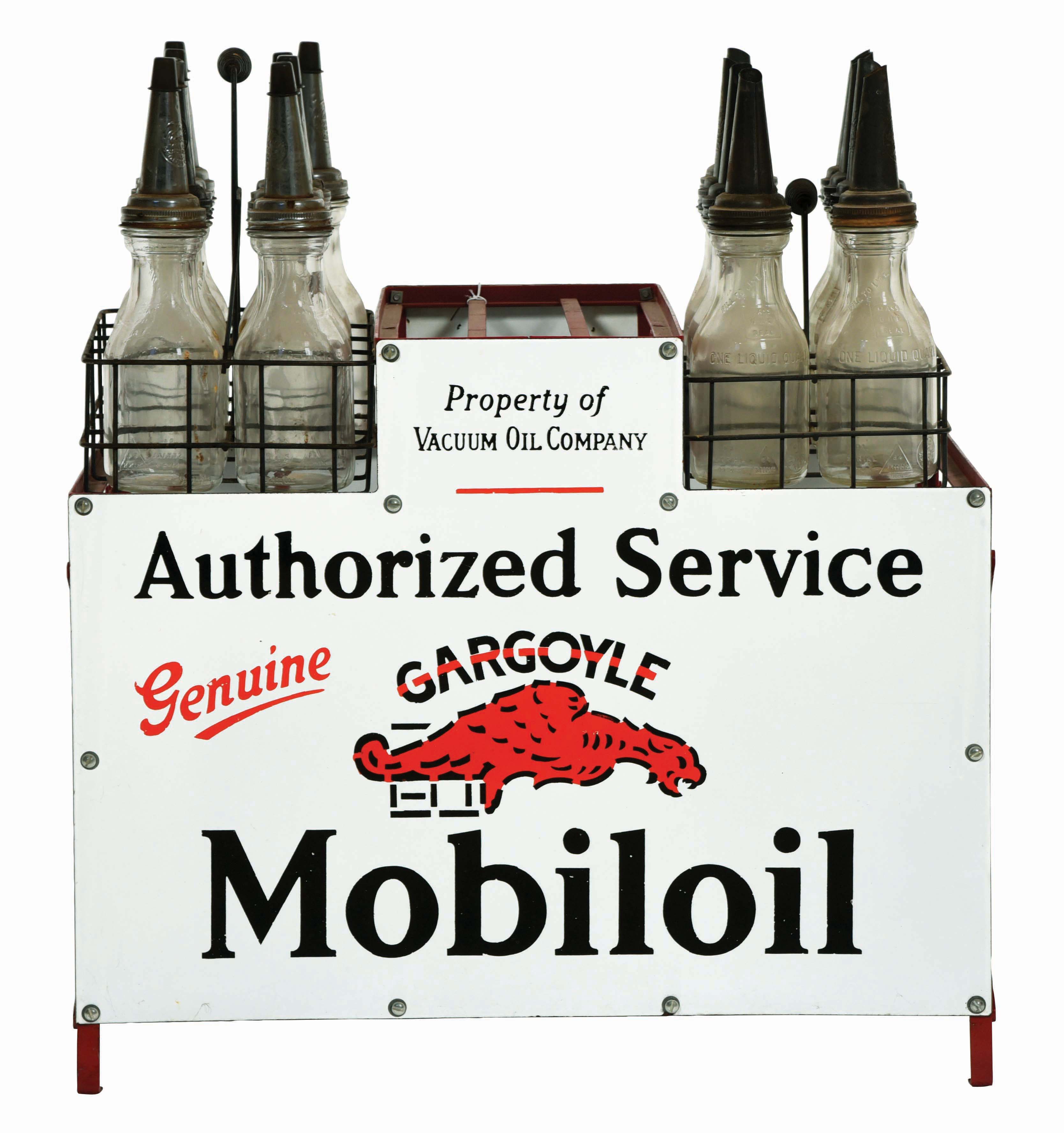 Lot Detail OUTSTANDING MOBIL GARGOYLE MOTOR OIL AUTHORIZED SERVICE