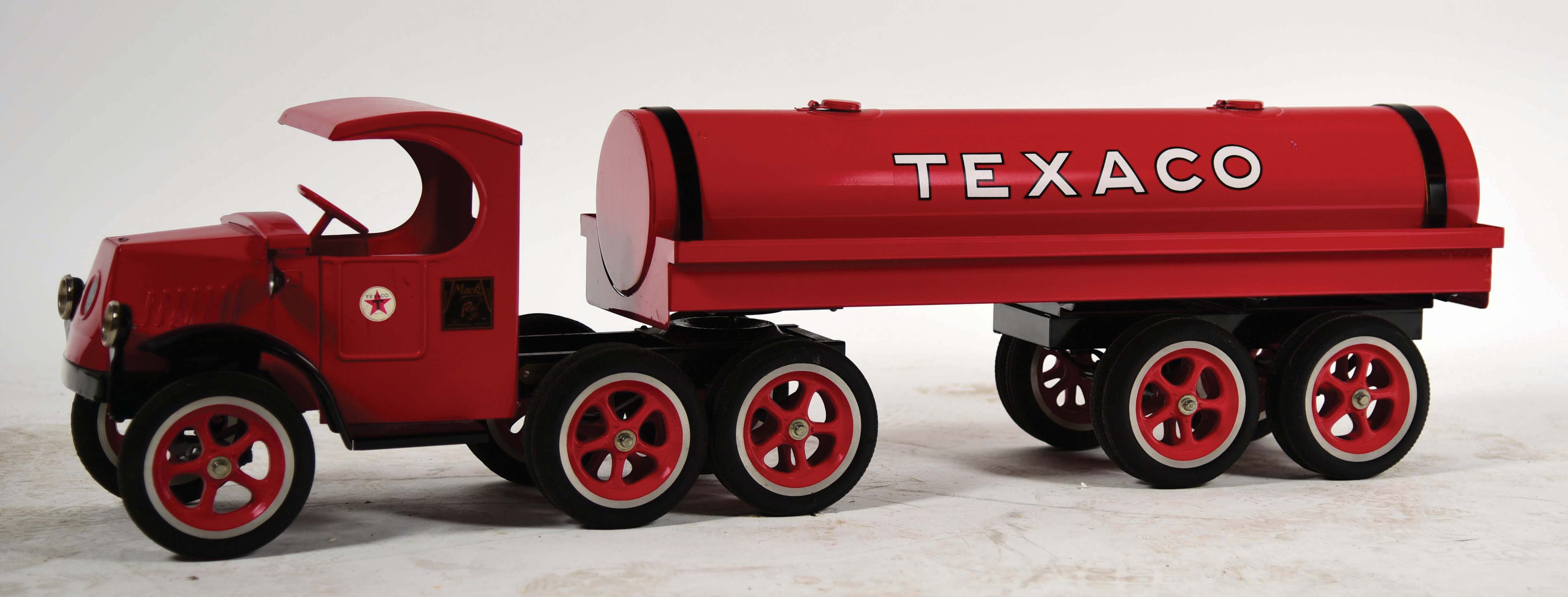 Lot Detail TEXACO GASOLINE PRESSED STEEL MACK TOY TANKER TRUCK MADE