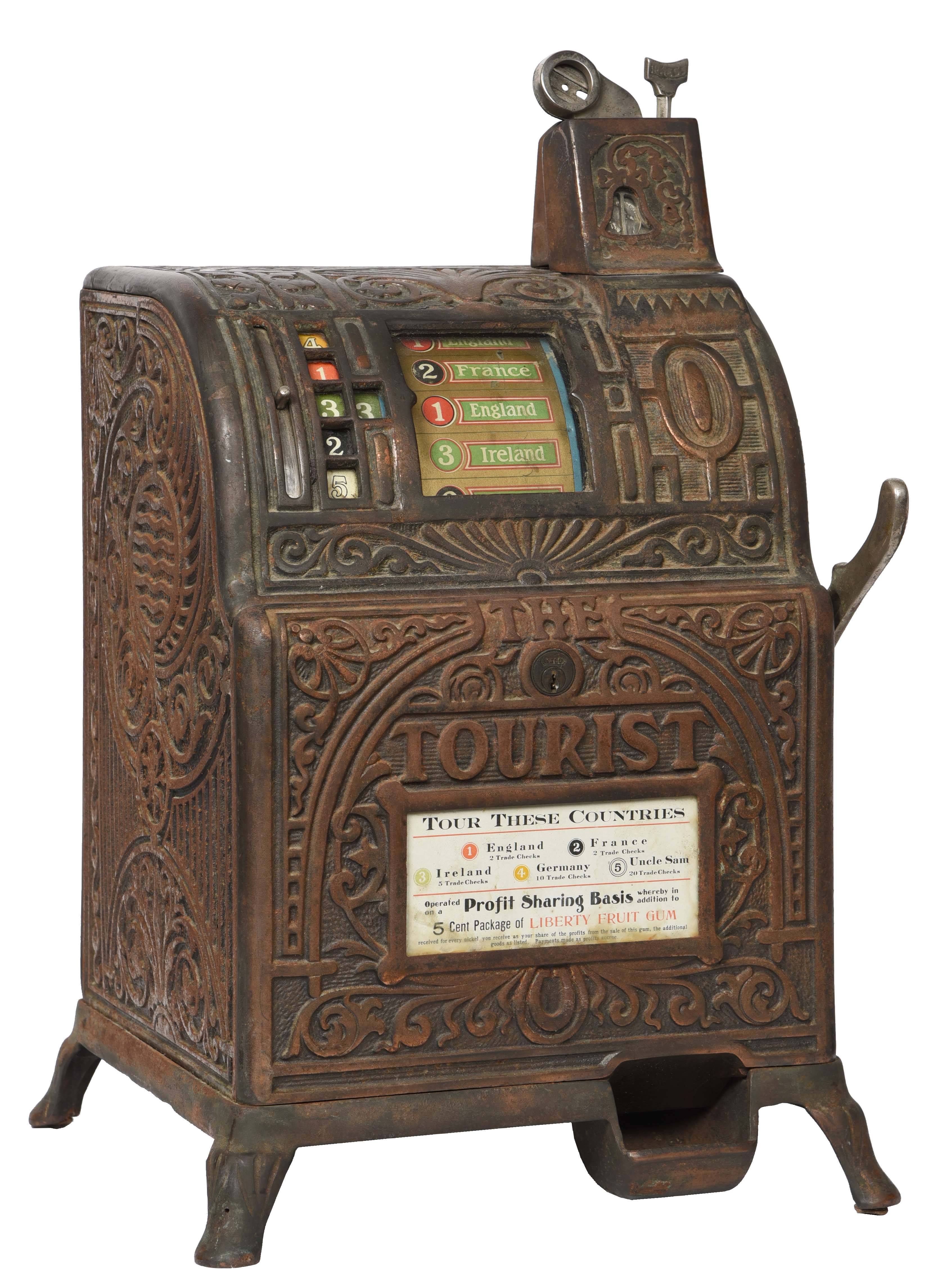 Lot Detail 5¢ CAILLE TOURIST CASTIRON SLOT MACHINE.
