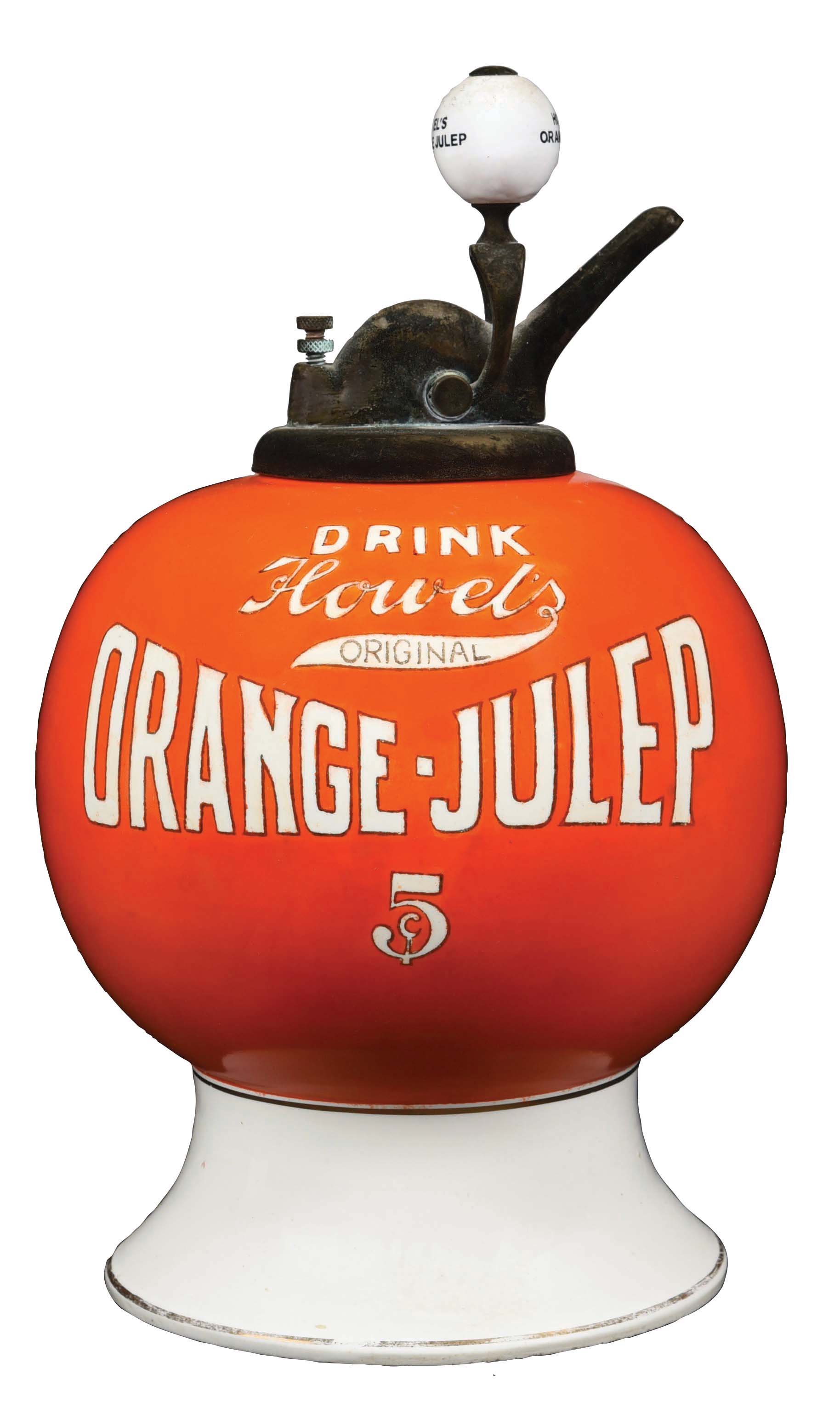 Lot Detail ORANGE JULEP SYRUP DISPENSER.