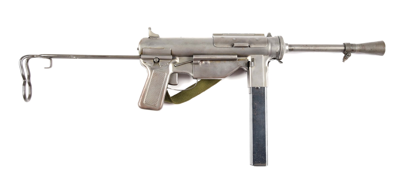 Lot Detail (N) FULLY TRANSFERABLE MEDIA CORP REGISTERED ITHACA MANUFACTURED M3A1 “GREASE GUN