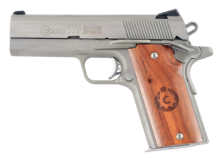 Iconic Coonan .357 Magnum 1911 in a compact frame with bull barrel