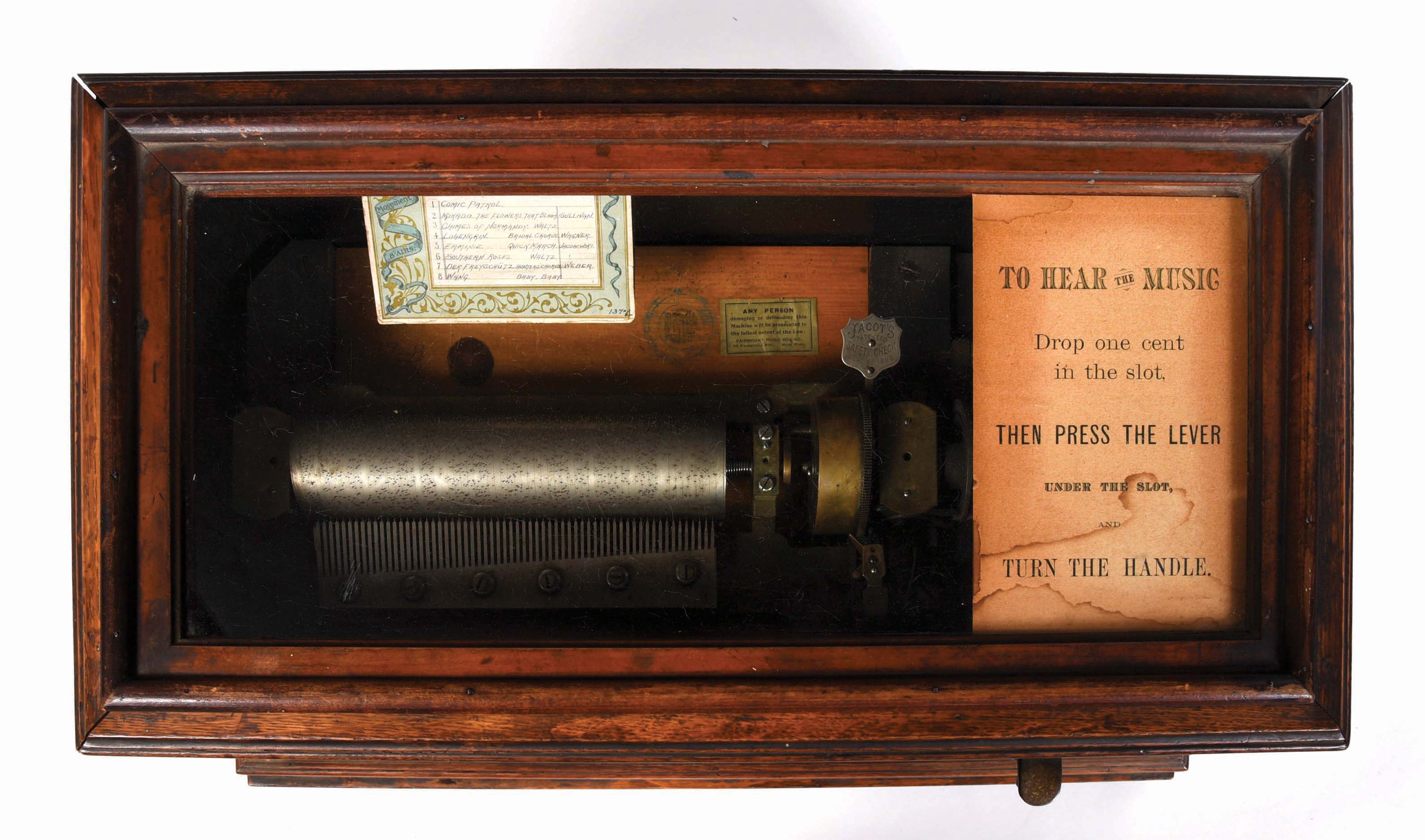 Lot Detail 1¢ MUSICAL COIN OPERATED MUSIC BOX.