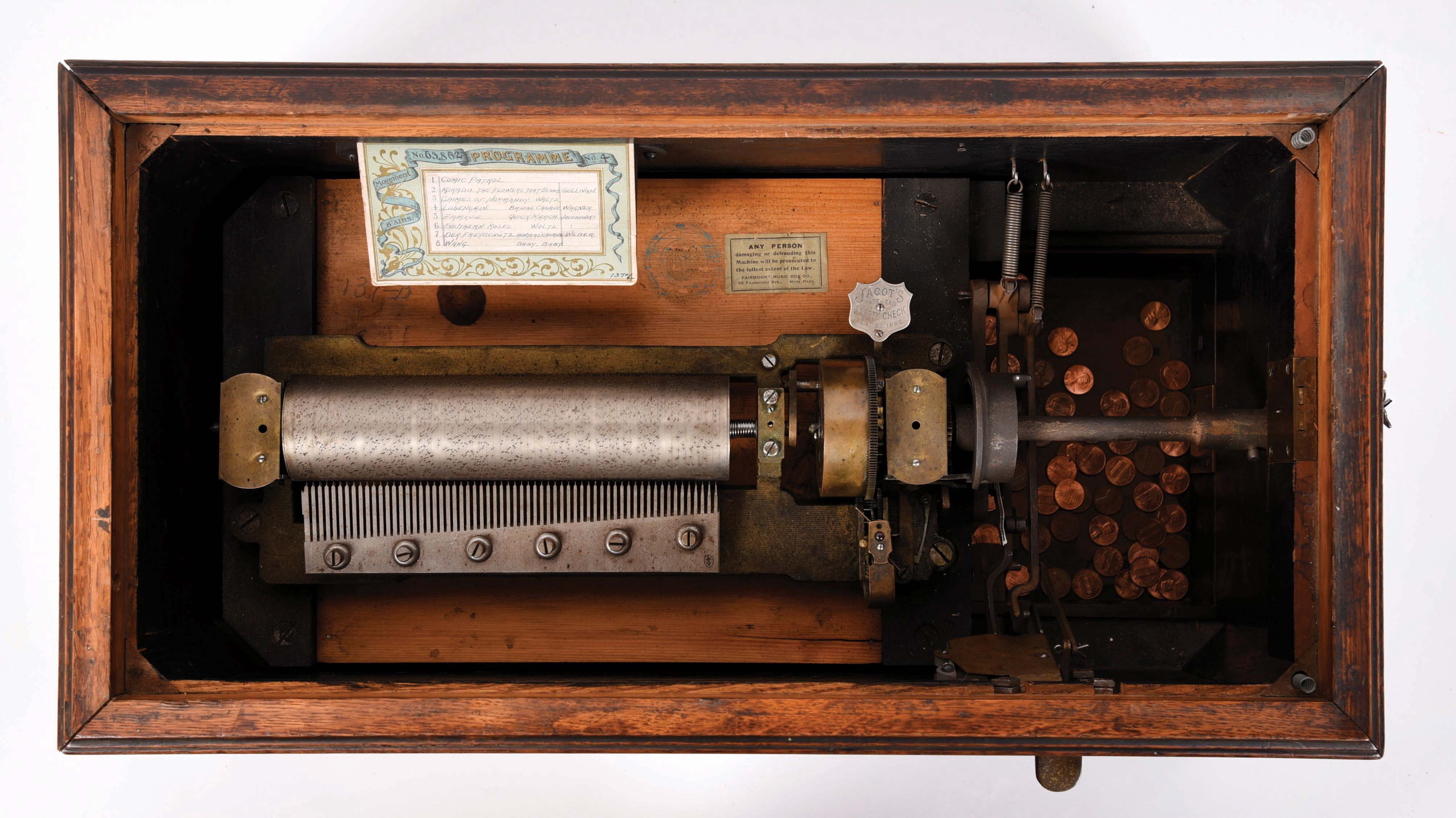 Lot Detail 1¢ MUSICAL COIN OPERATED MUSIC BOX.