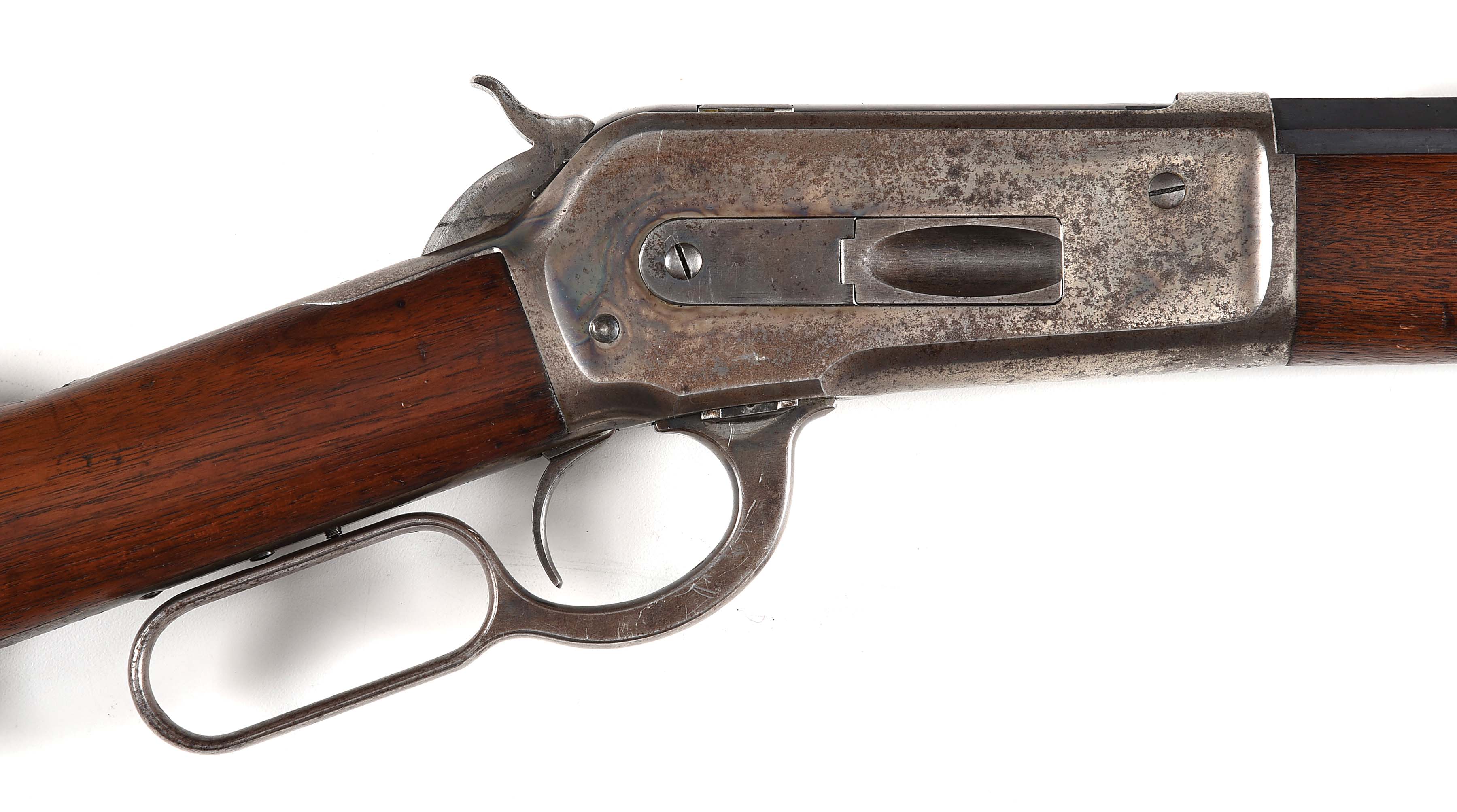 Lot Detail (A) WINCHESTER MODEL 1886 LEVER ACTION .4570 RIFLE.