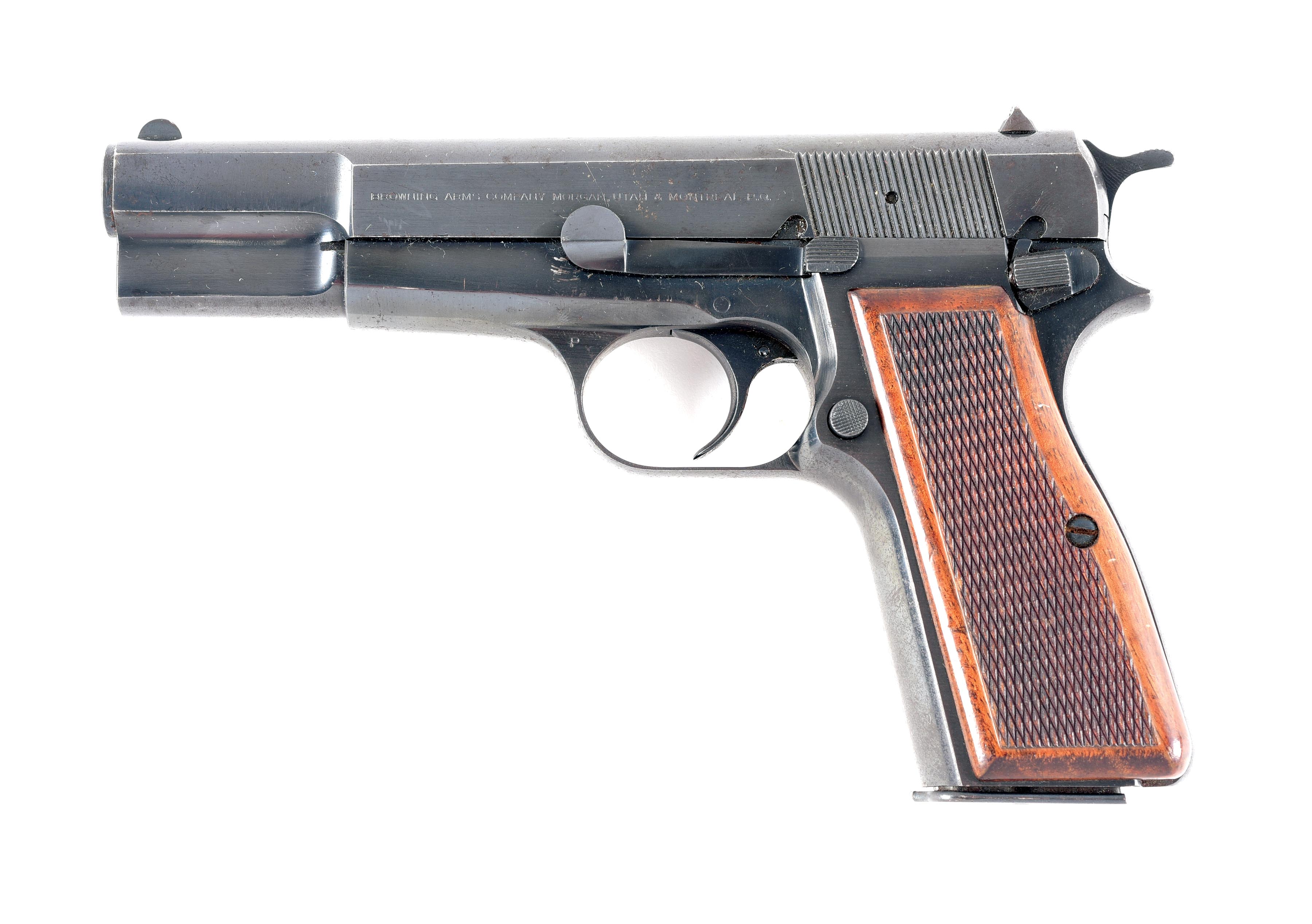 Lot Detail (M) BROWNING HIPOWER SEMI AUTOMATIC PISTOL.