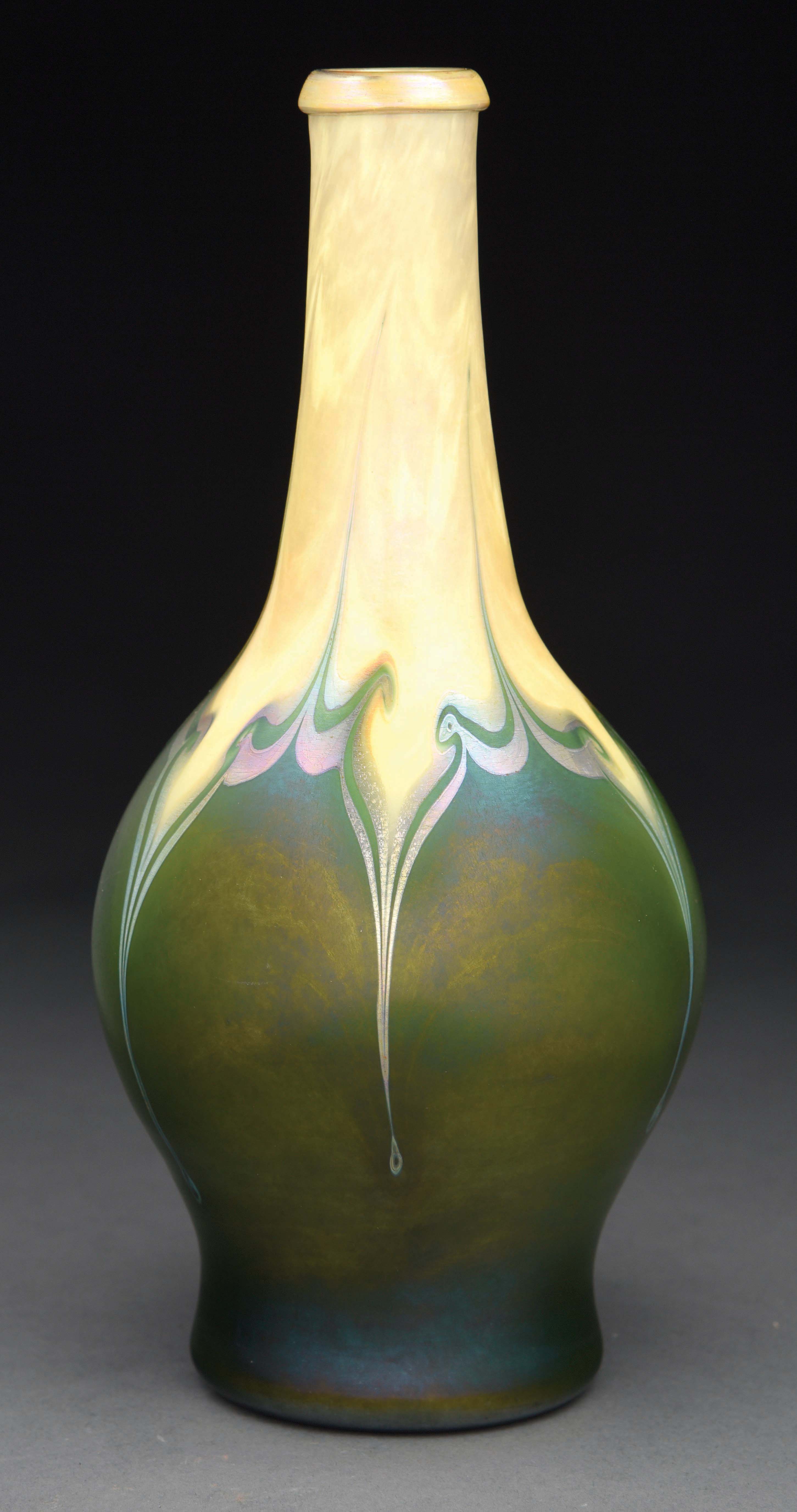 Lot Detail TIFFANY STUDIOS DECORATED VASE.
