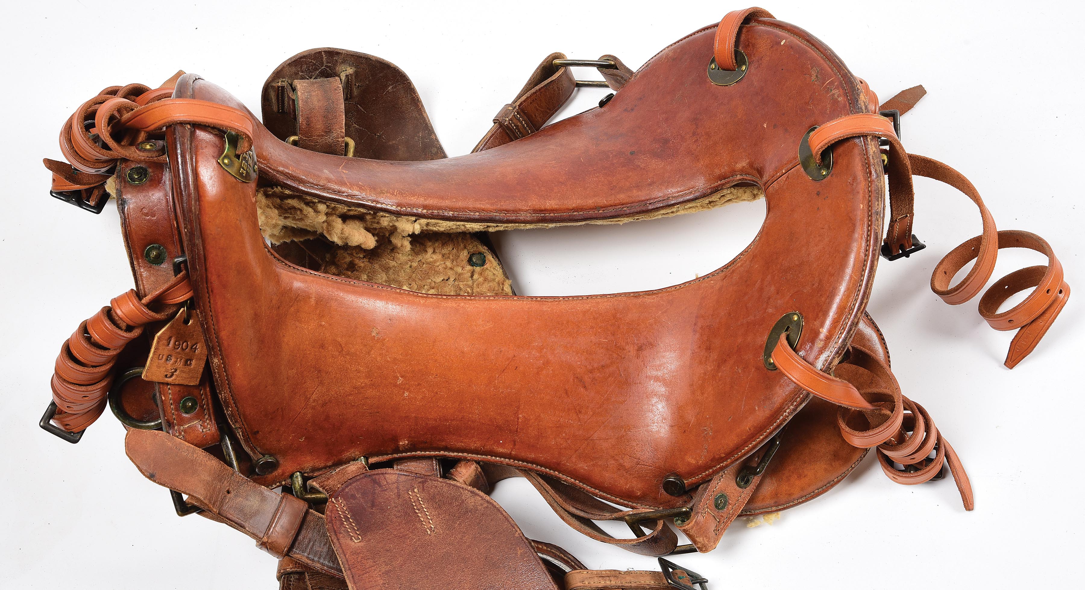 Lot Detail U.S. MODEL 1904 MCCLELLAN SADDLE, SADDLE BLANKET AND BOOTS.