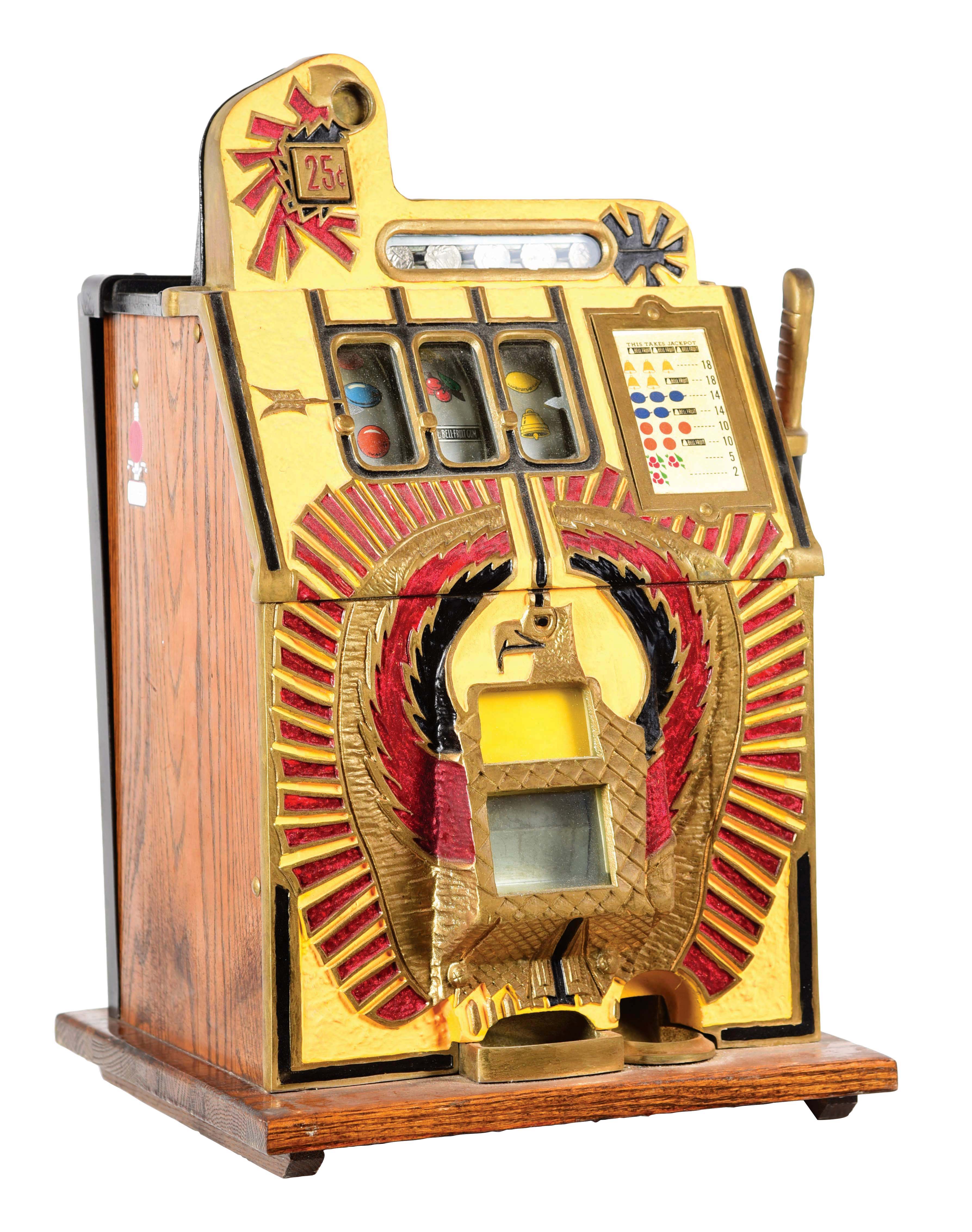Lot Detail 25¢ MILLS WAR EAGLE SLOT MACHINE.