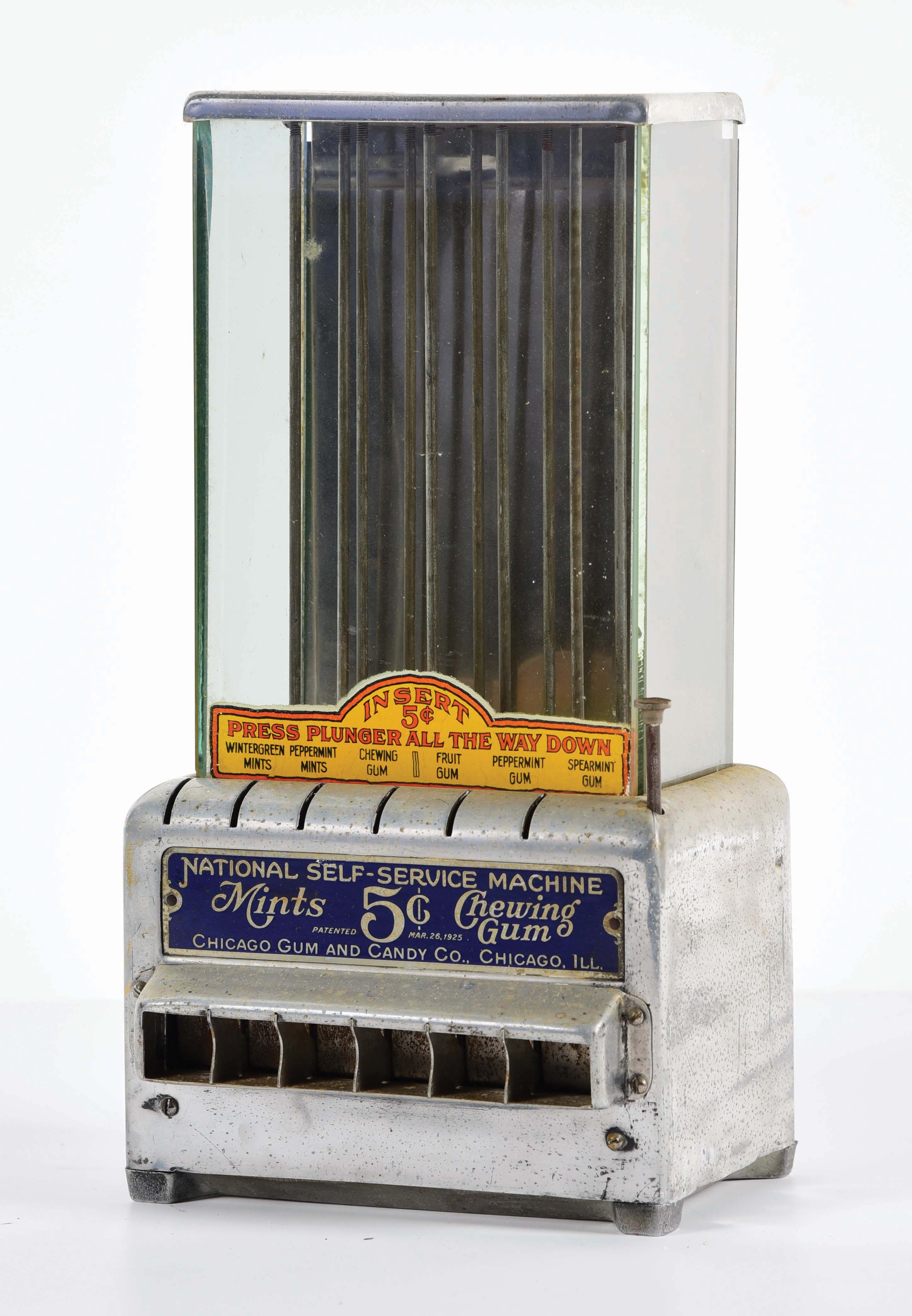 Lot Detail LOT OF 2 5¢ NATIONAL GUM MACHINE AND NORTHWESTERN HOT NUT