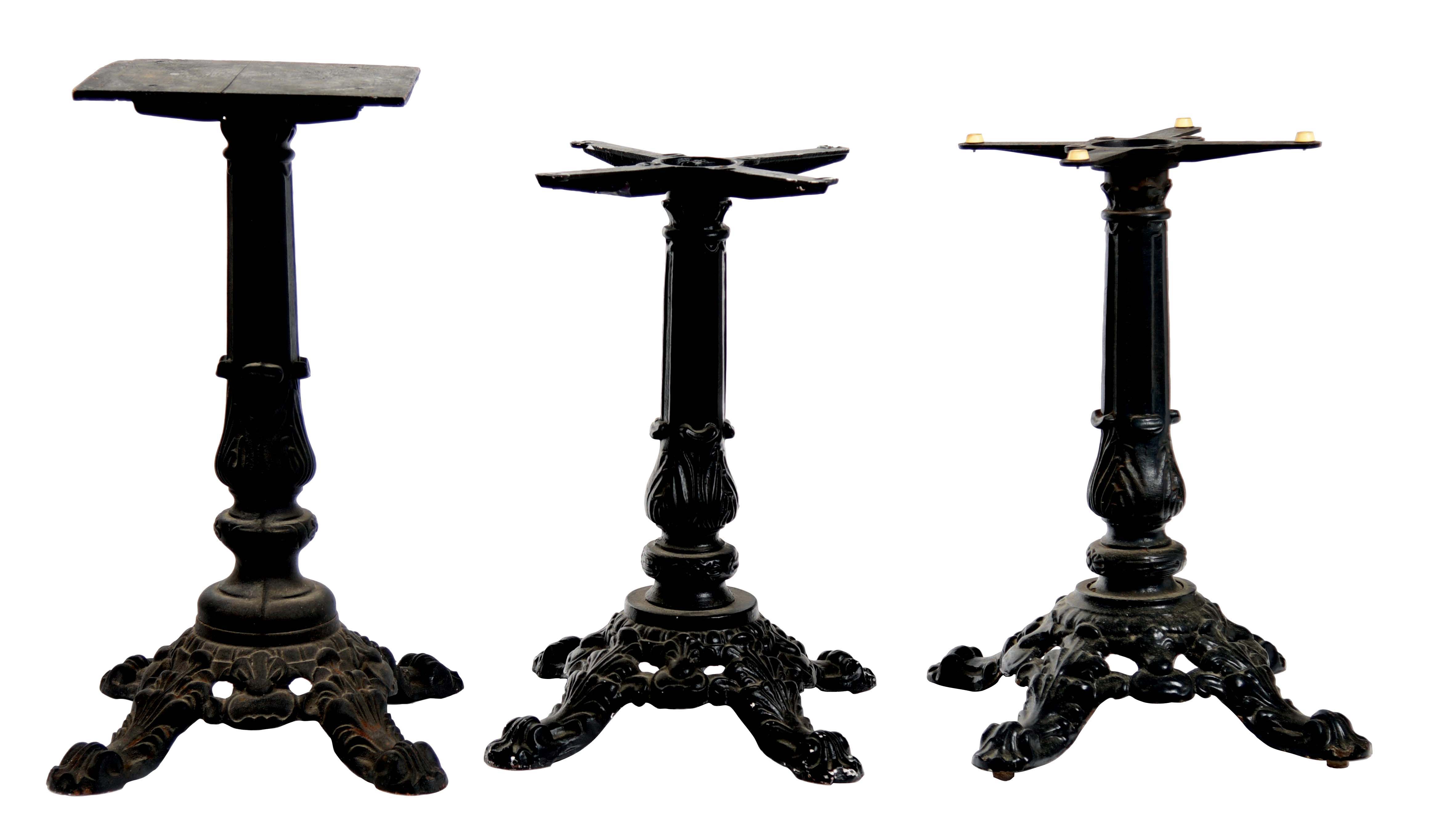 Lot Detail LOT OF 3 CASTIRON STANDS.