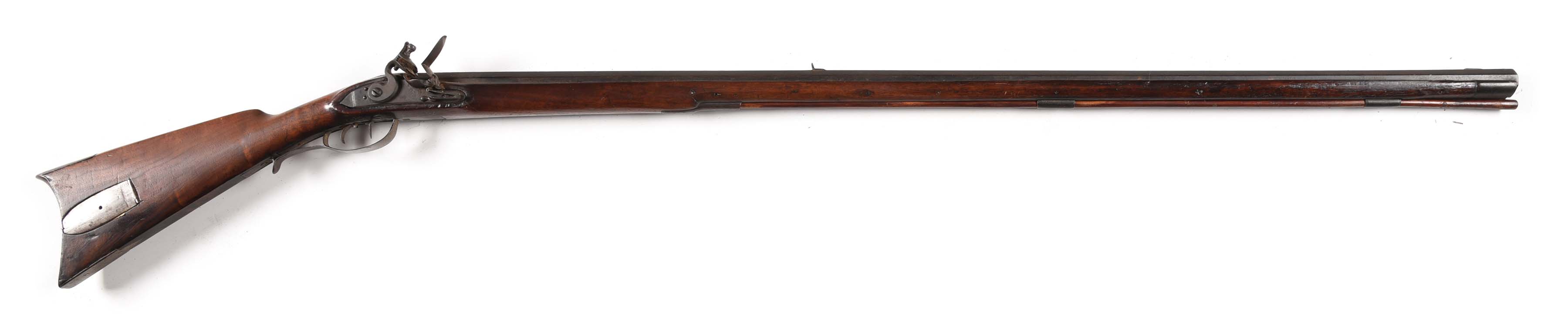 North Carolina FullStock Flintlock Rifle by J. auctions