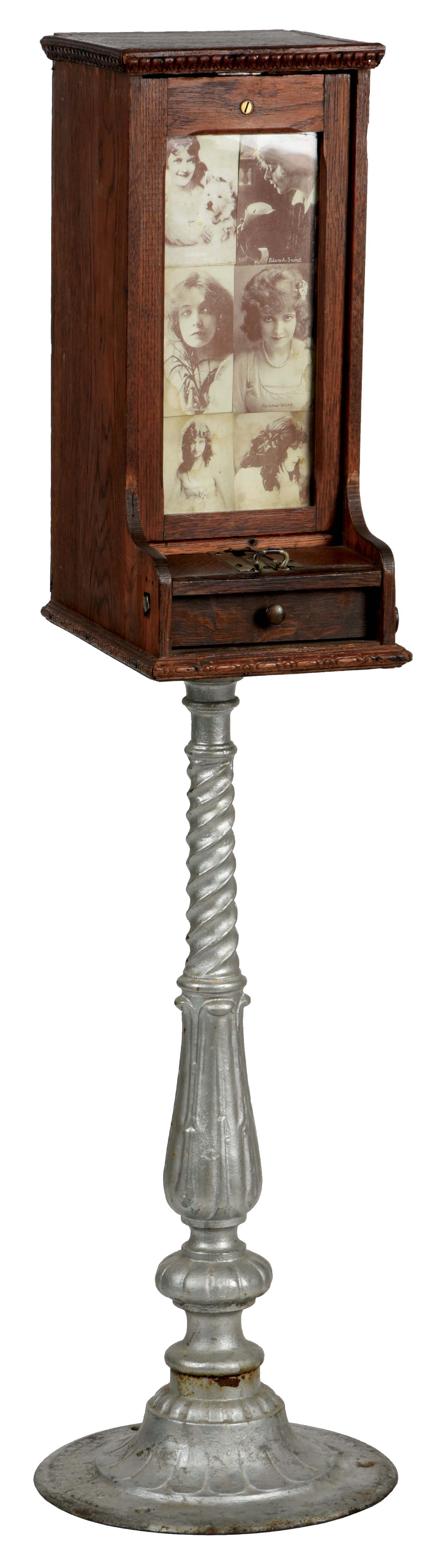 Lot Detail 1¢ VERY EARLY POSTCARD VENDING MACHINE.