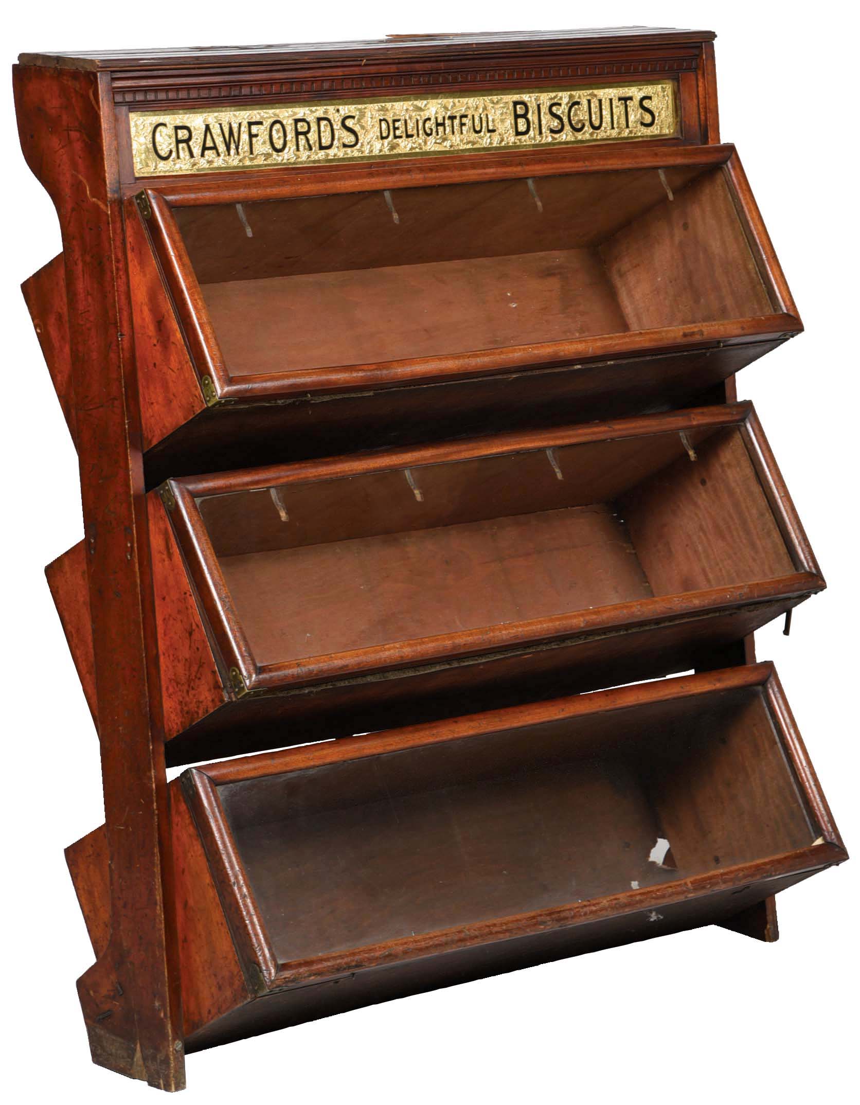 Lot Detail ORIGINAL COUNTRY STORE CRAWFORD'S BISCUIT SHOWCASE.