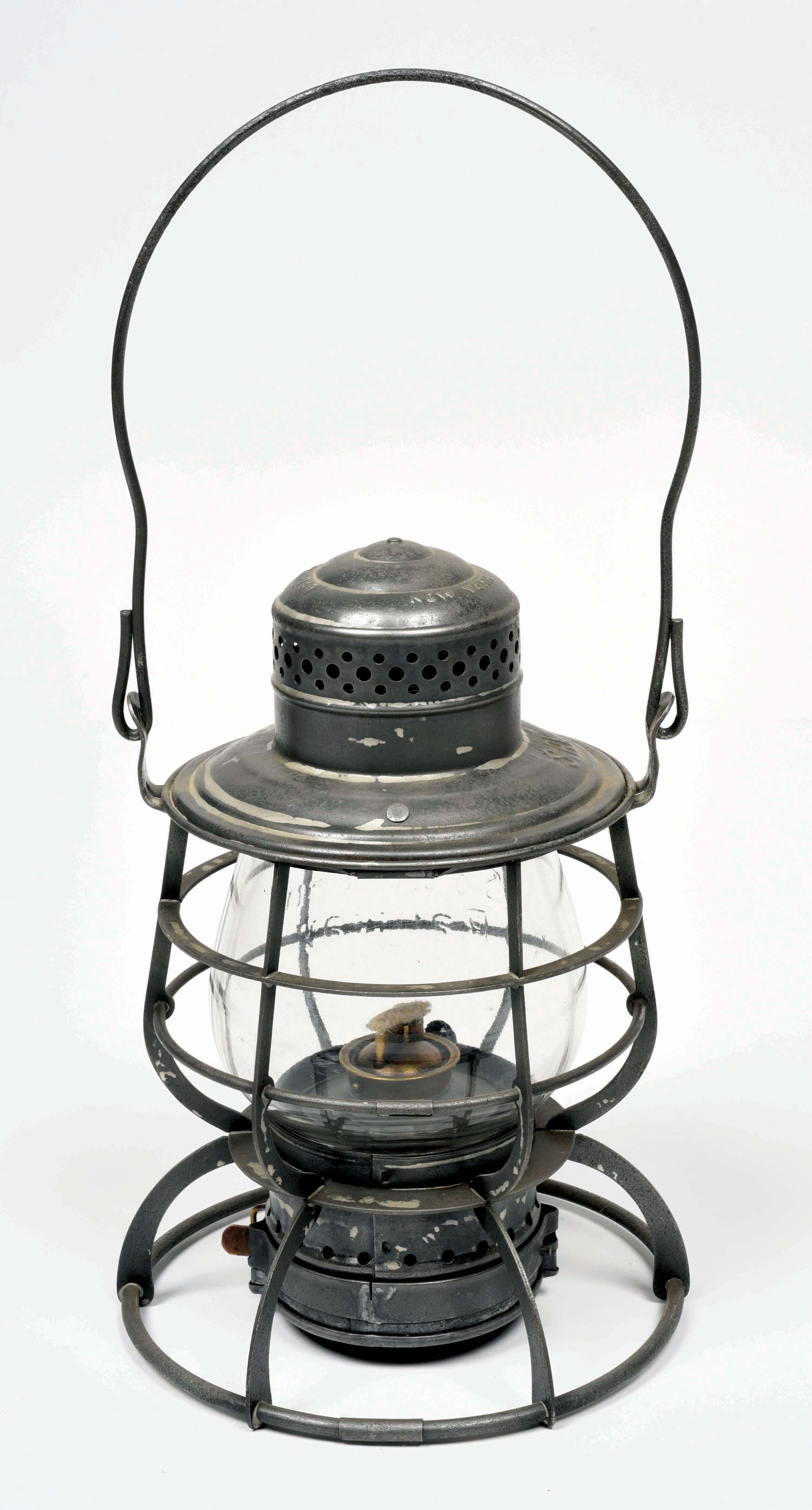 Lot Detail S RY ARMSPEAR STEEL GUARD RAILROAD LANTERN.