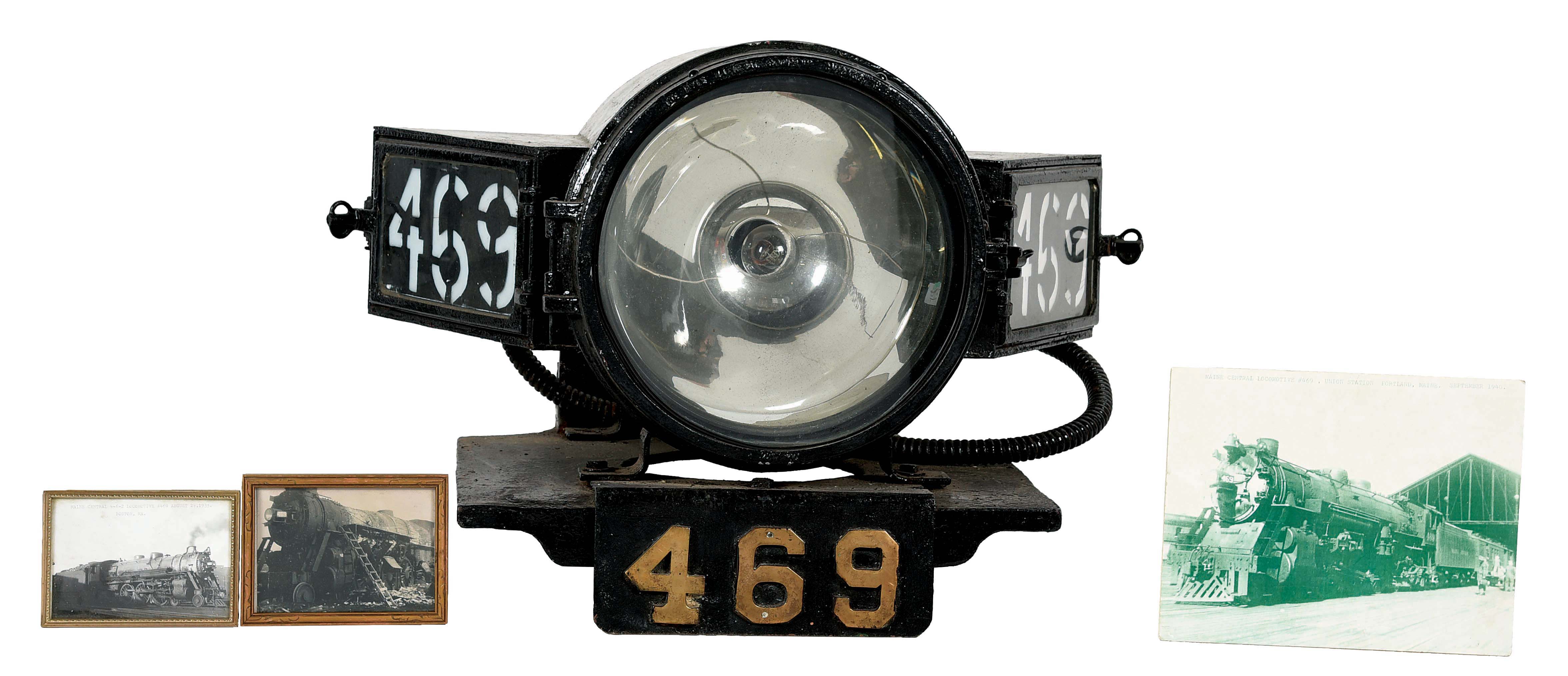 Lot Detail STEAM HEADLIGHT 469 WITH PHOTOS.