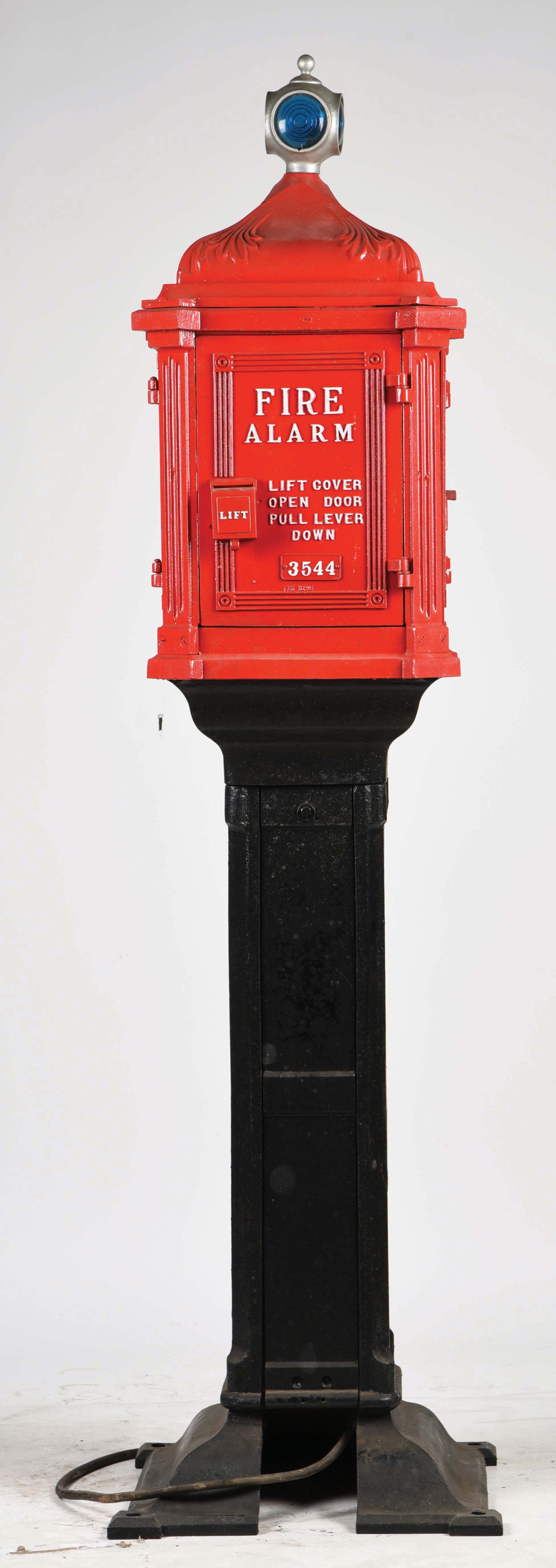 Lot Detail CASTIRON FIRE ALARM AND POLICE CALL ALARM POST MOUNTED ON