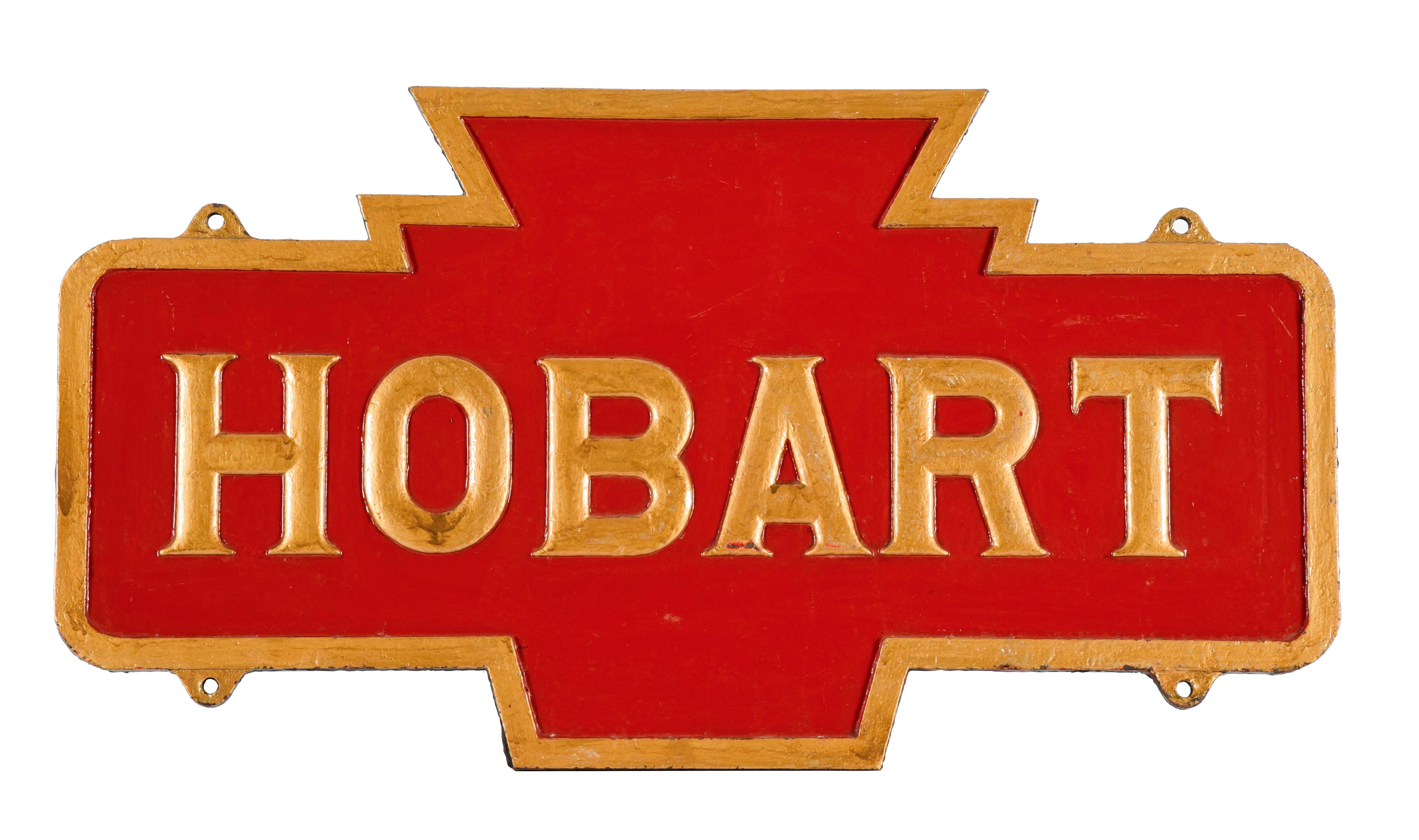 Lot Detail PRR "HOBART" STATION SIGN.