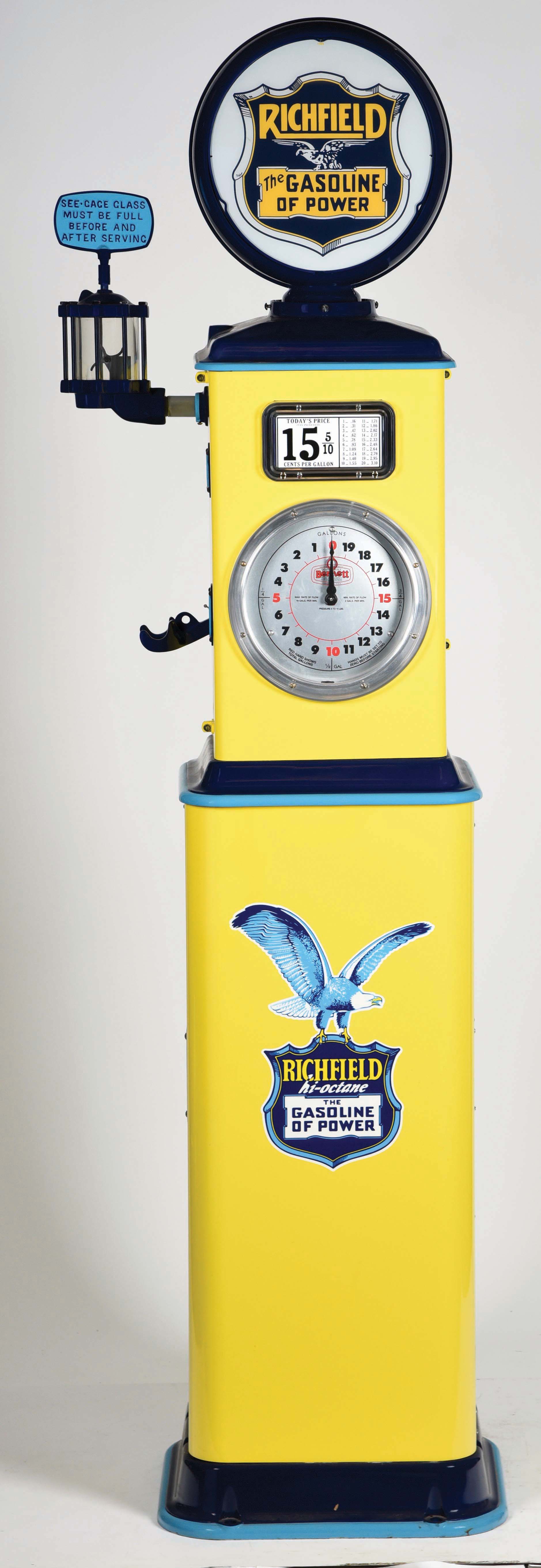 Lot Detail 150 CLOCK FACE GAS PUMP RESTORED IN RICHFILED HI