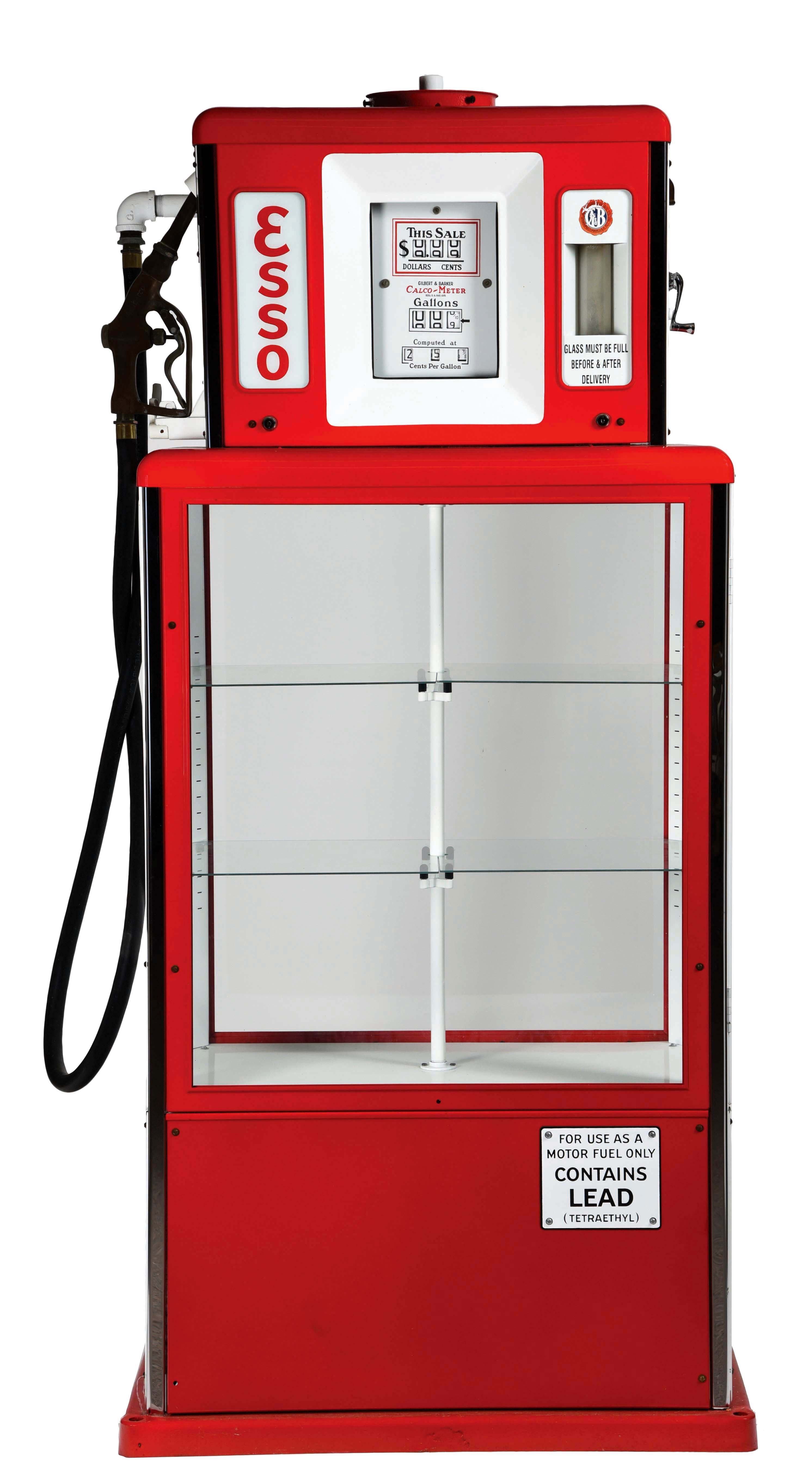 Gilbarco Calco Meter Gas Pump Restored In Texaco Gasoline with Restored