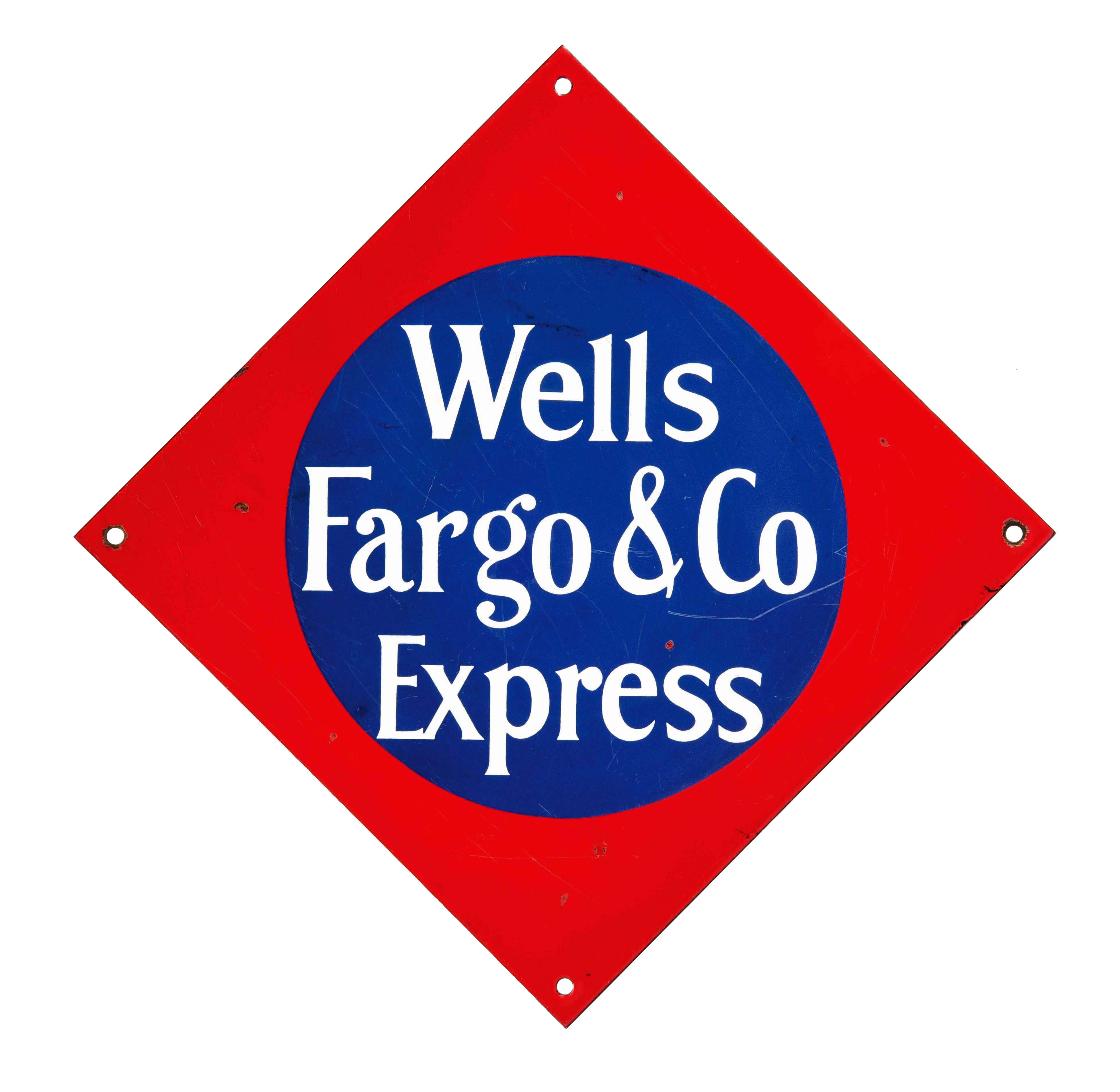 Lot Detail WELLS FARGO & COMPANY EXPRESS PORCELAIN SIGN.