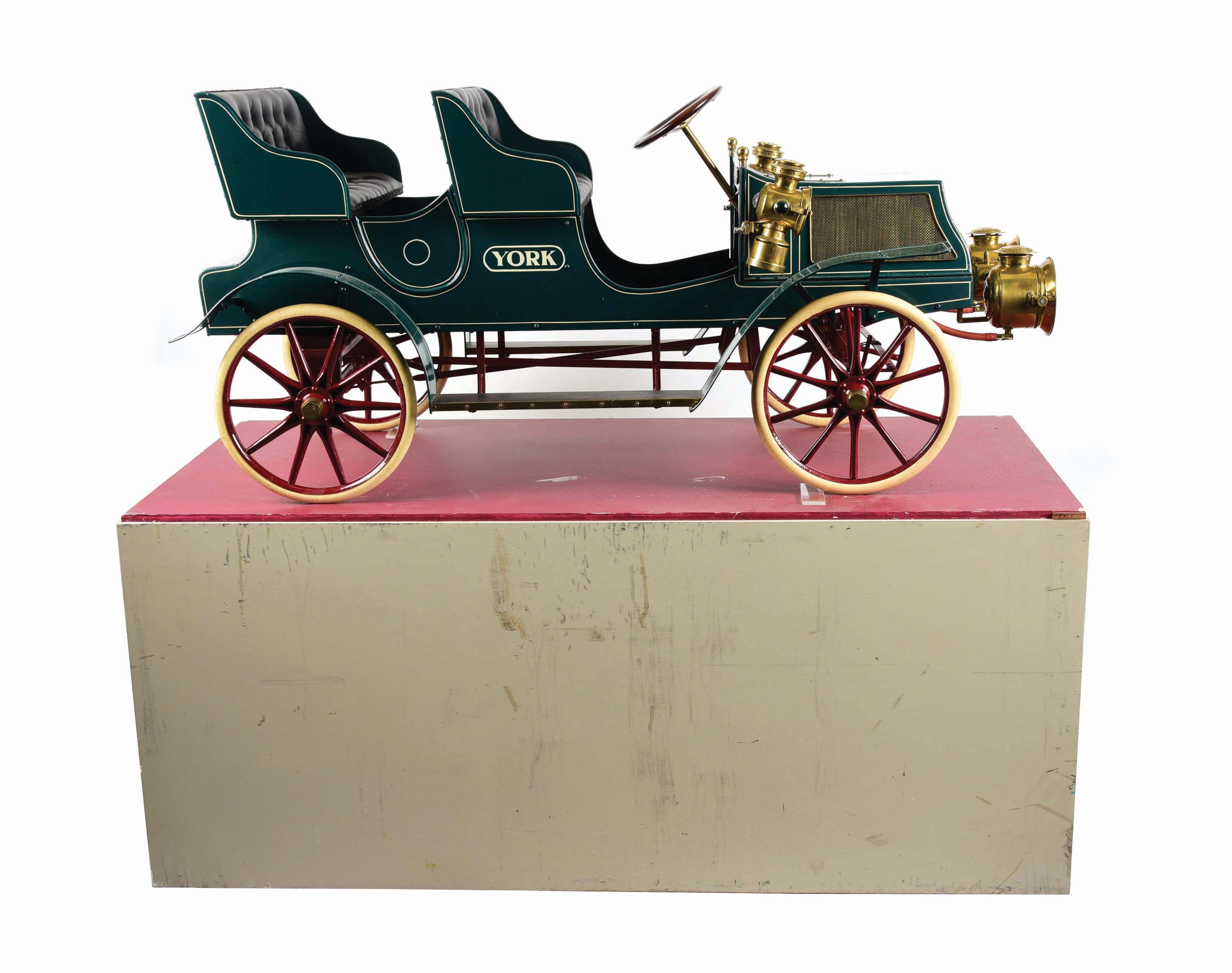 1/3 SCALE METAL MODEL OF THE YORK CAR. auctions & price archive
