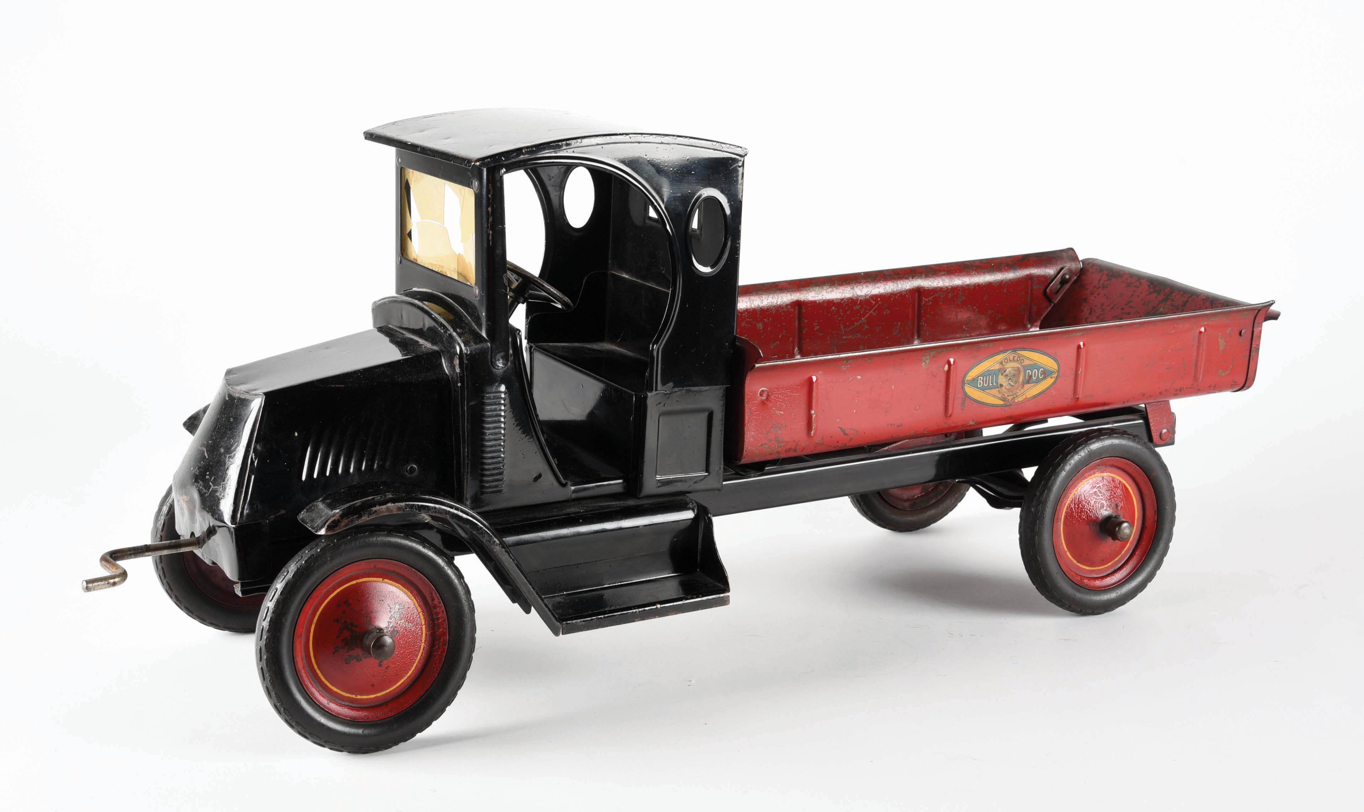 Lot Detail PRESSED STEEL TOLEDO BULLDOG TOY DUMP TRUCK.