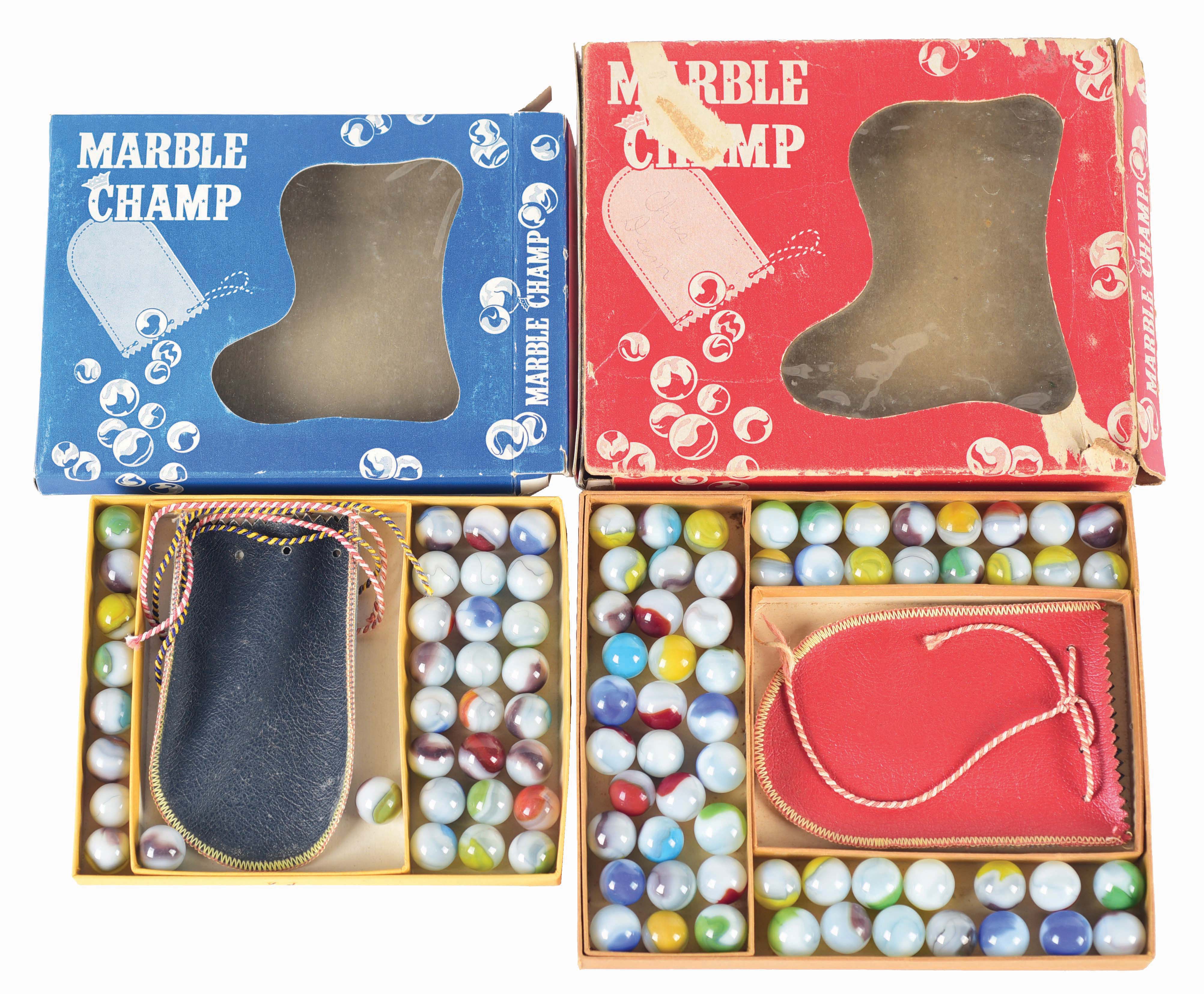Lot Detail LOT OF 2 MARBLE CHAMP BOX SETS.
