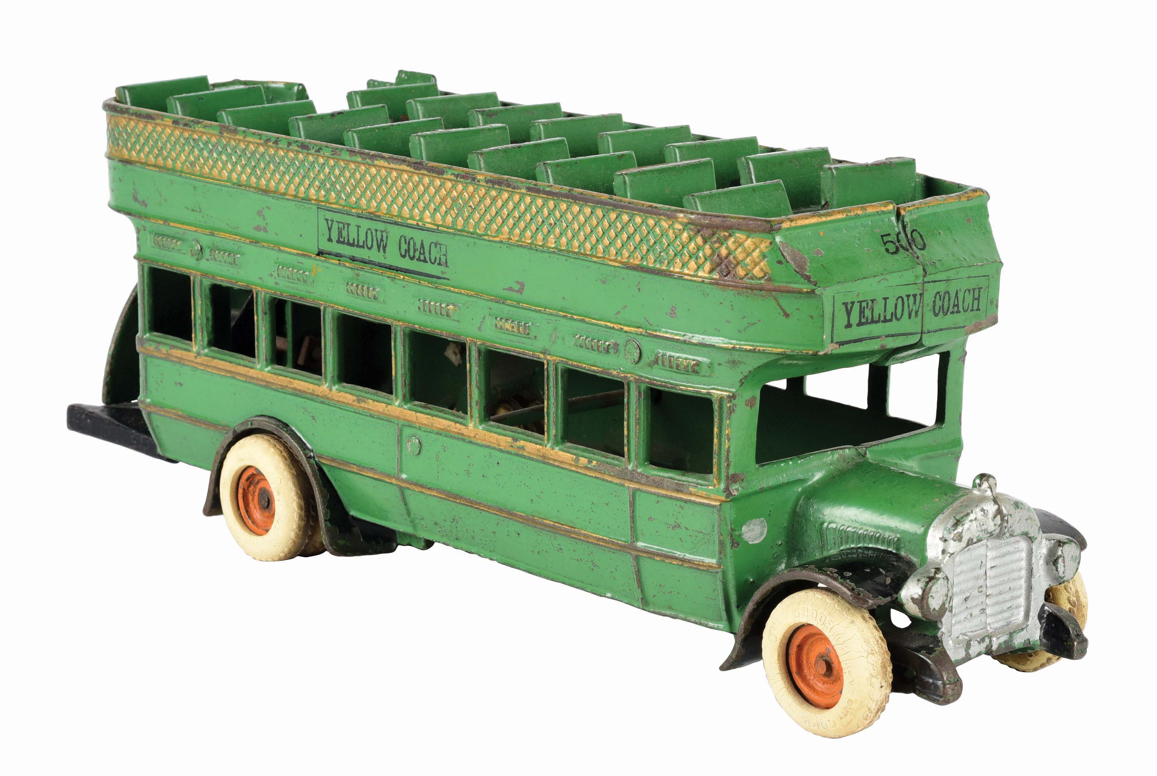 Lot Detail ARCADE CAST IRON DOUBLE DECKER BUS YELLOW COACH.