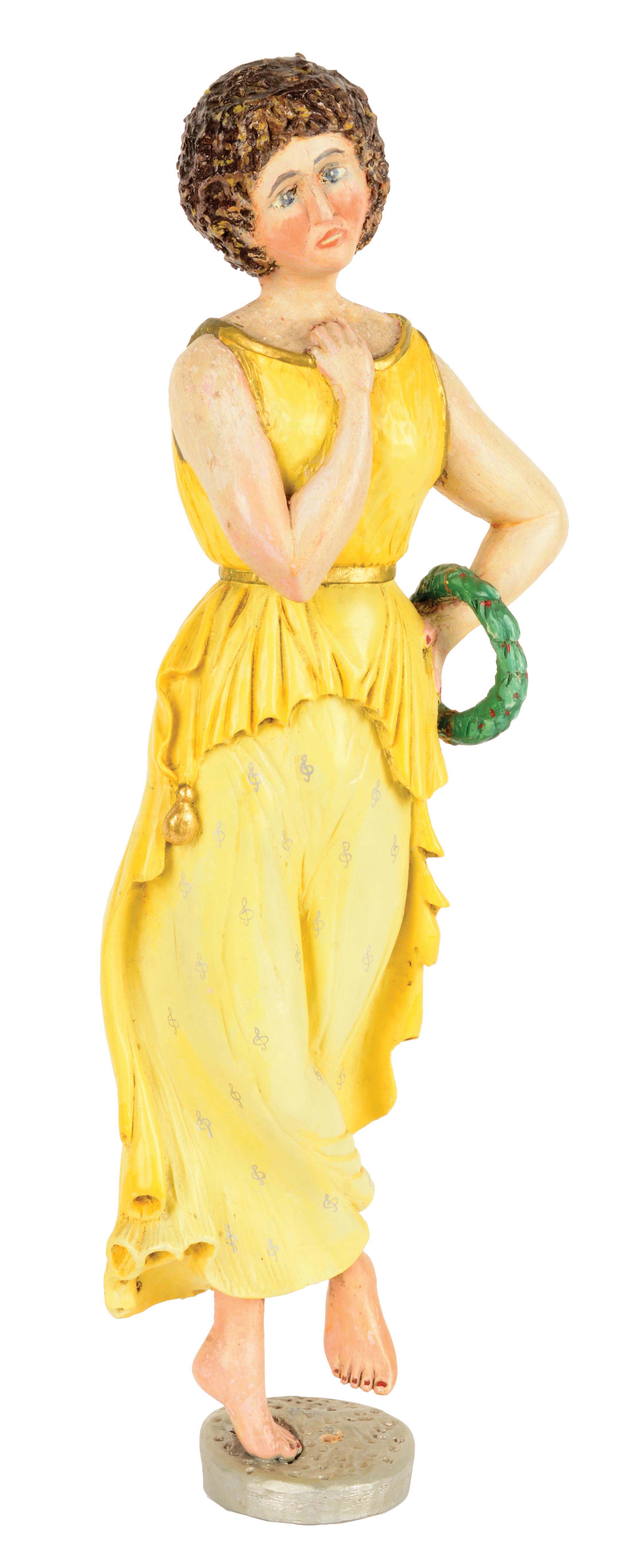 Lot Detail WOODEN FEMALE FIGURINE.