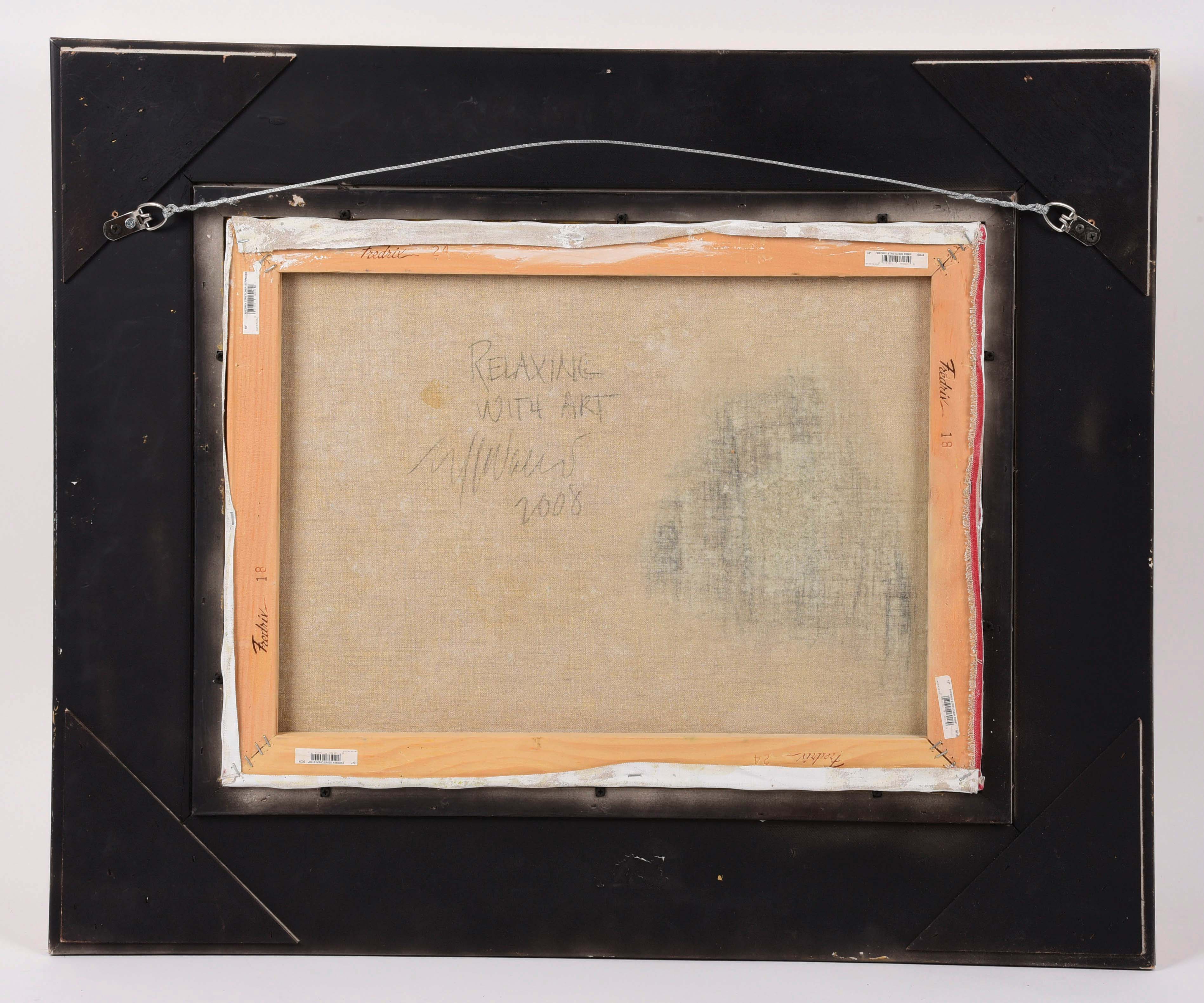 Lot Detail ERIC K. WALLIS (AMERICAN, B. 1968) "RELAXING WITH ART".