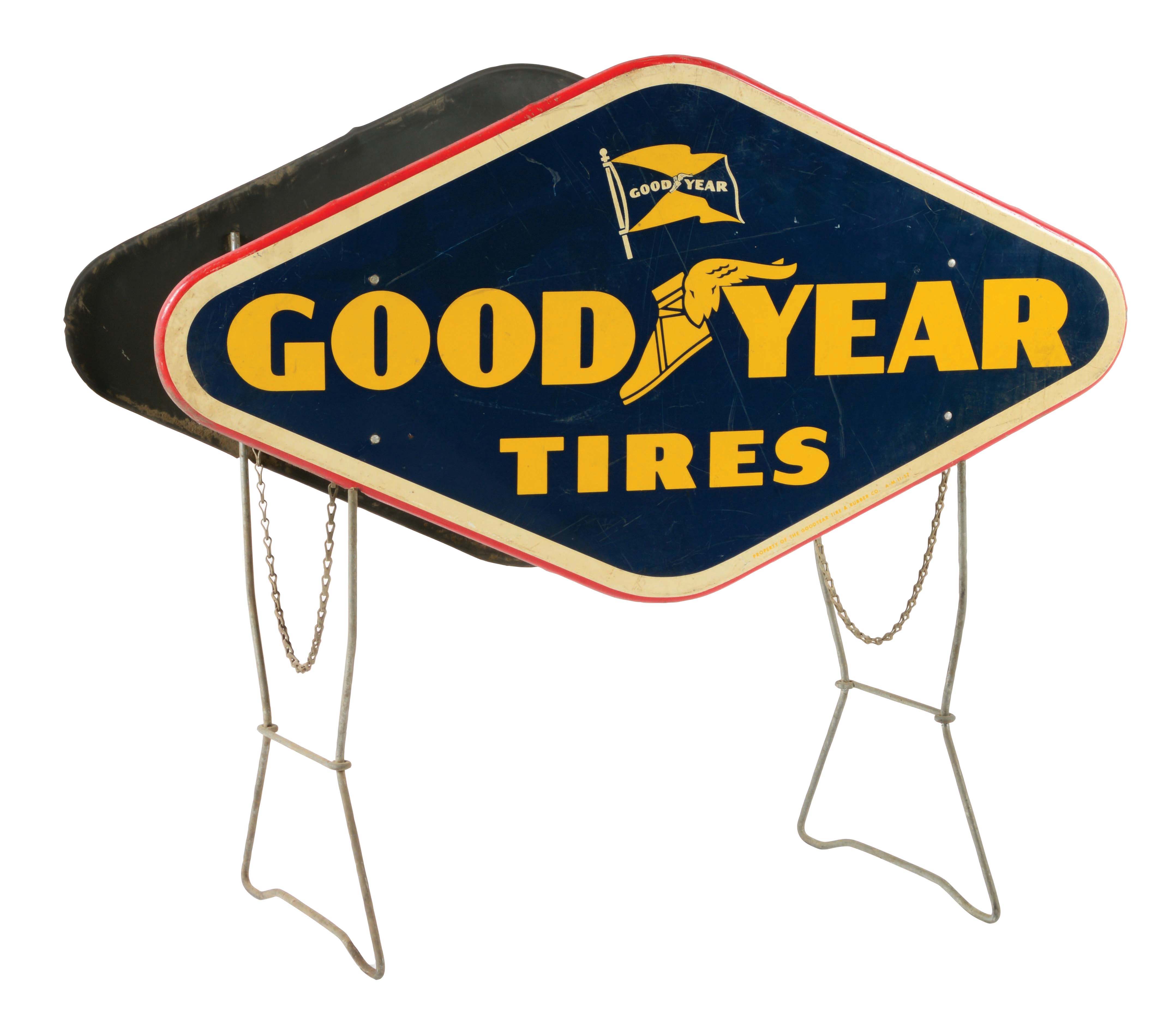Lot Detail GOODYEAR TIRES TIN SERVICE STATION TIRE STAND.