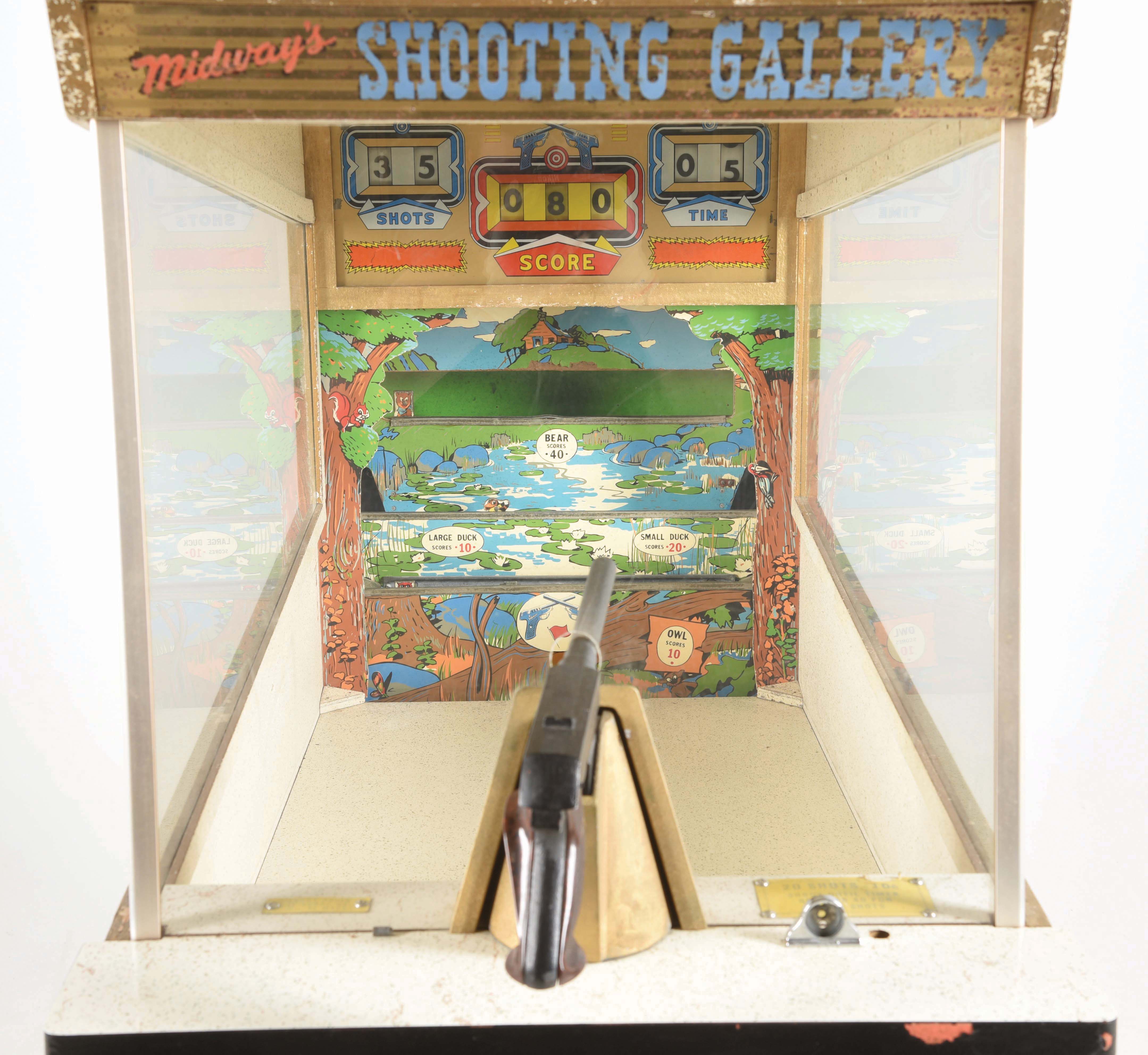 Lot Detail MIDWAY SHOOTING GALLERY ARCADE GAME.
