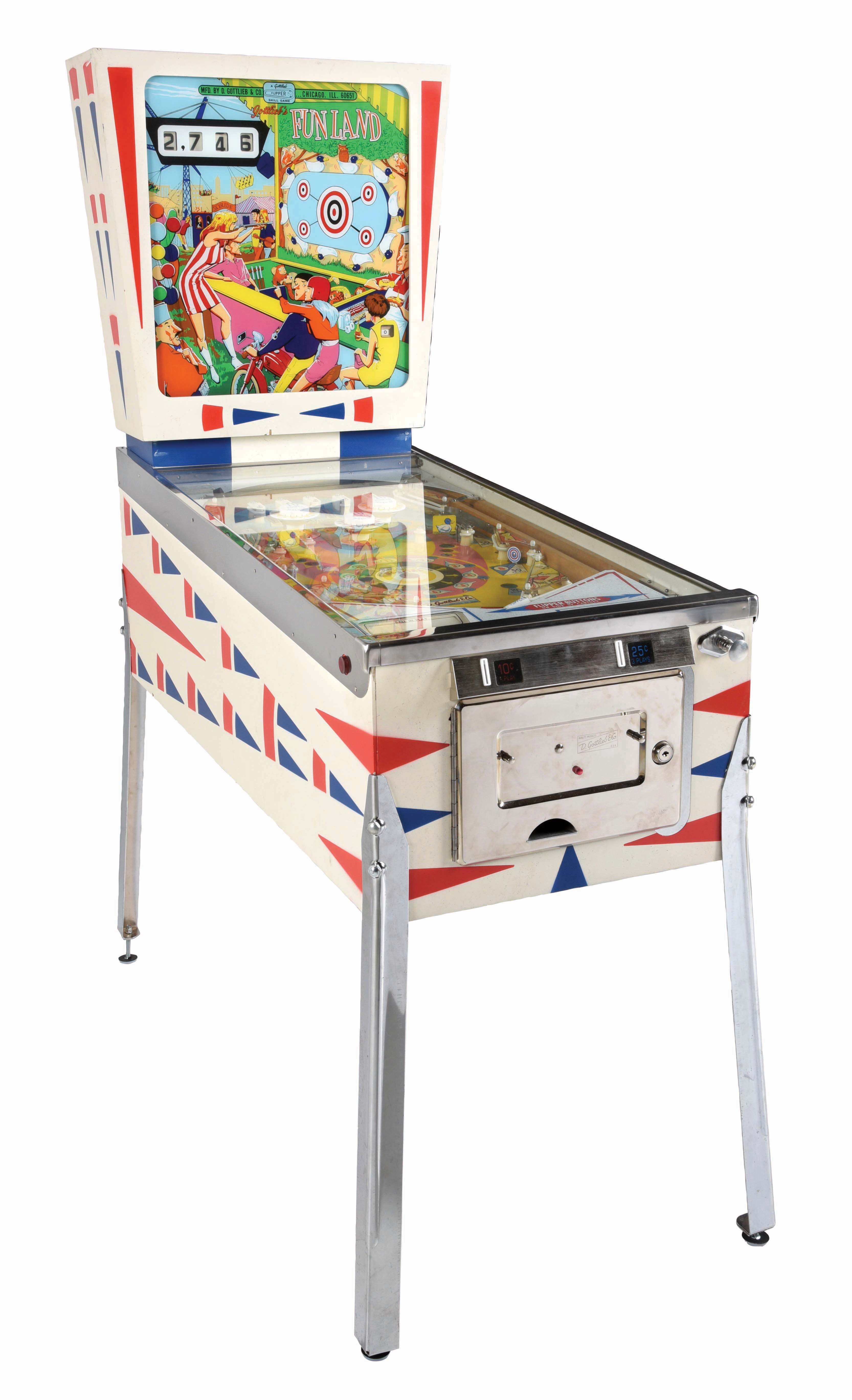 Lot Detail GOTTLIEB FUNLAND PINBALL MACHINE.