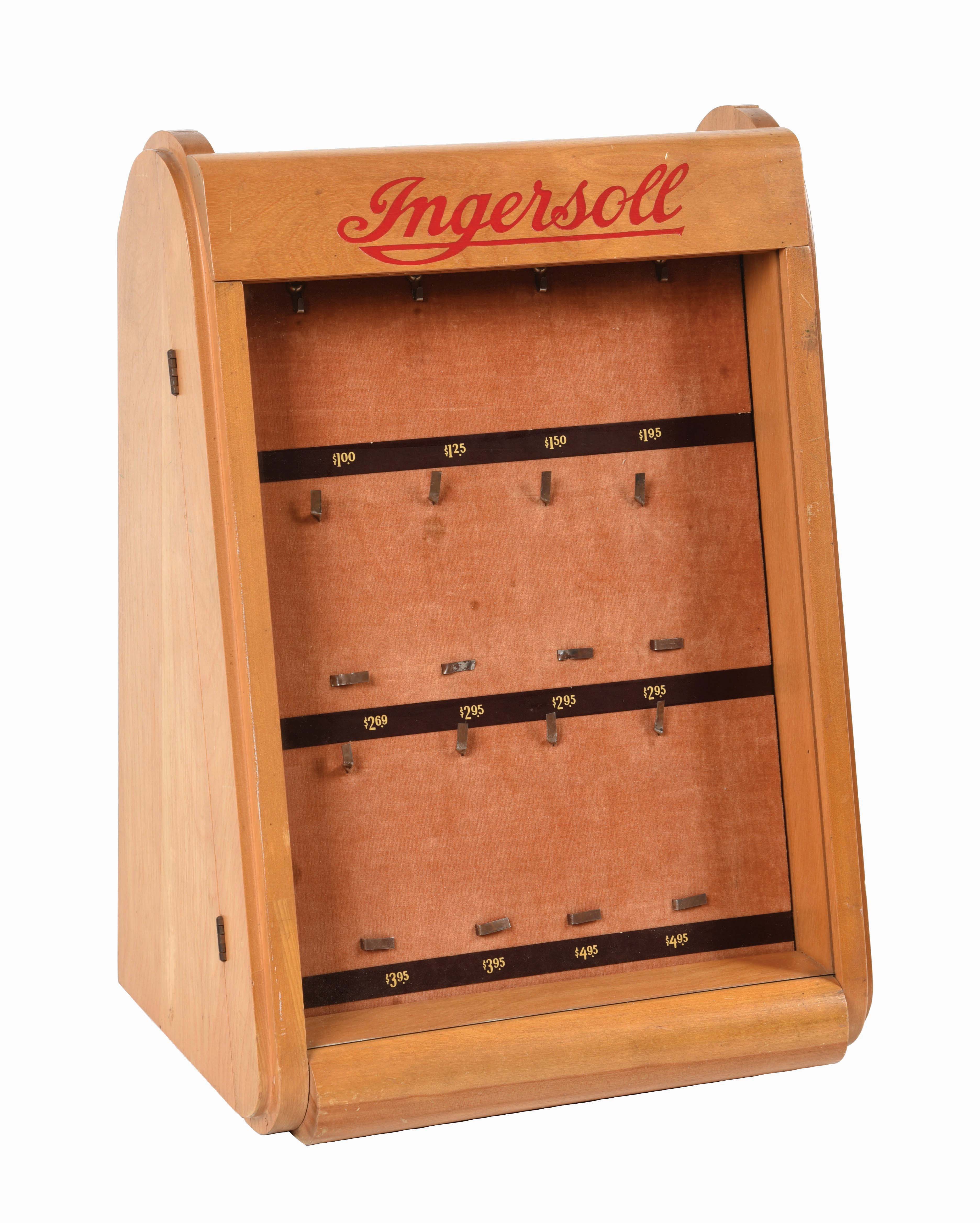 Lot Detail INGERSOLL POCKET WATCH DISPLAY CASE.