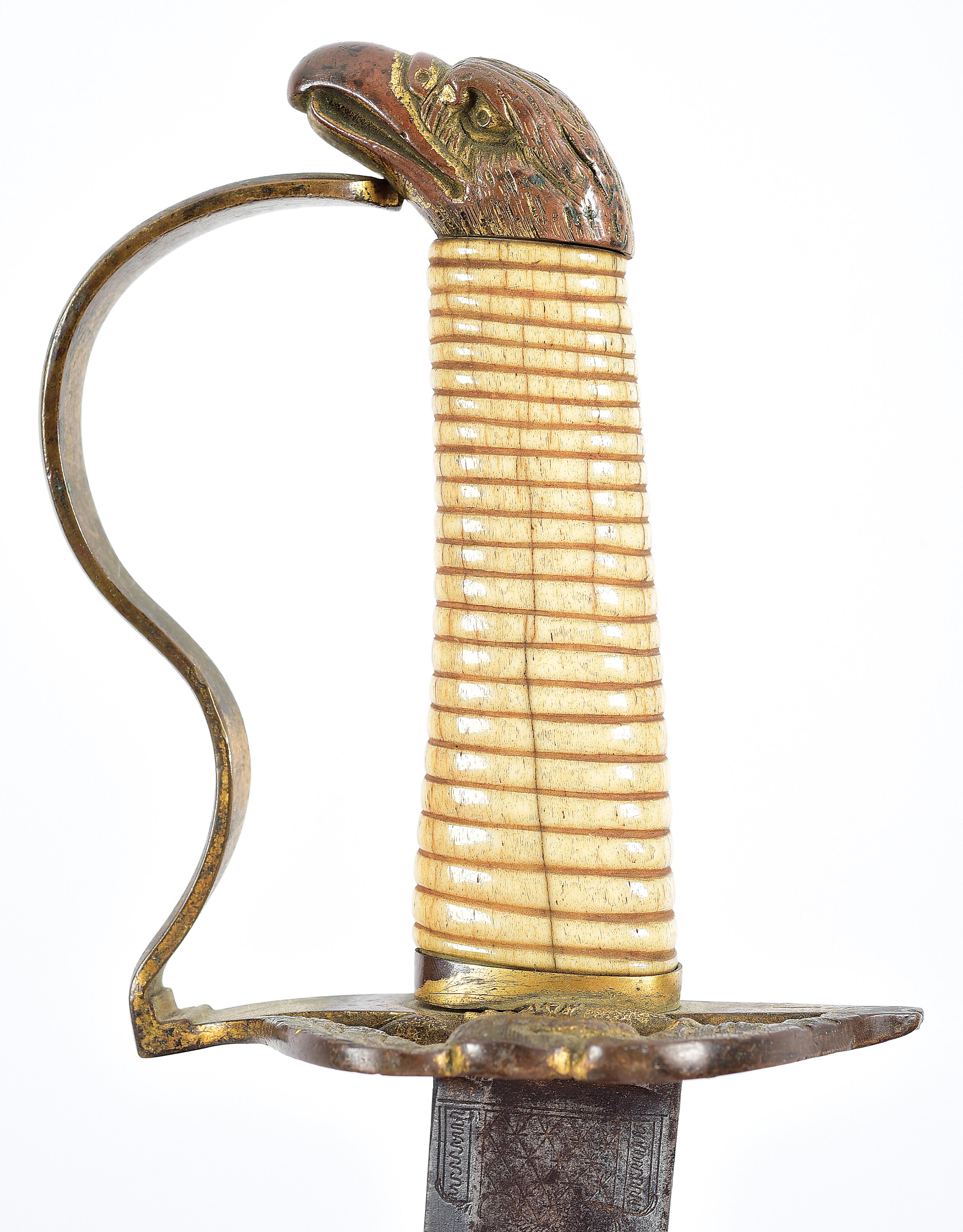 Lot Detail STANDISH BARRY MARKED EAGLE HEAD SWORD WITH AMERICAN LIGHT