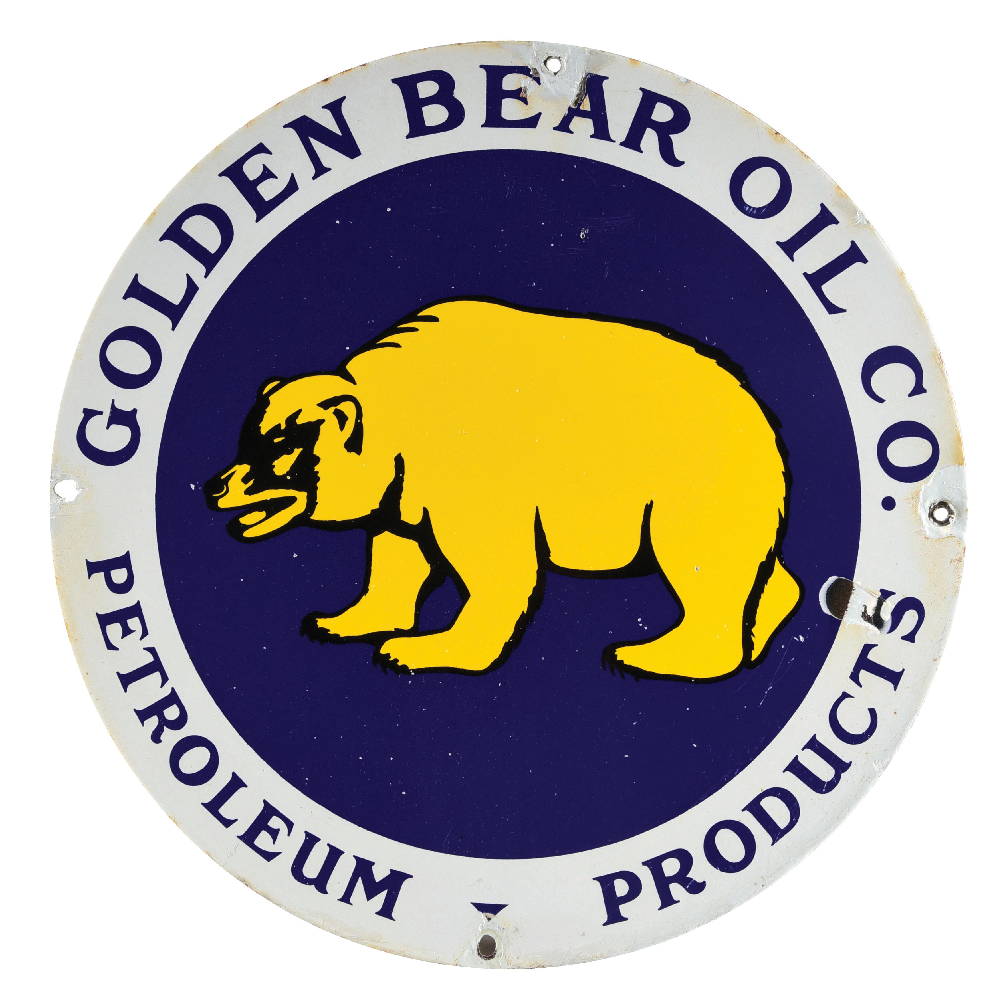 Lot Detail VERY RARE GOLDEN BEAR OIL COMPANY PETROLEUM PRODUCTS