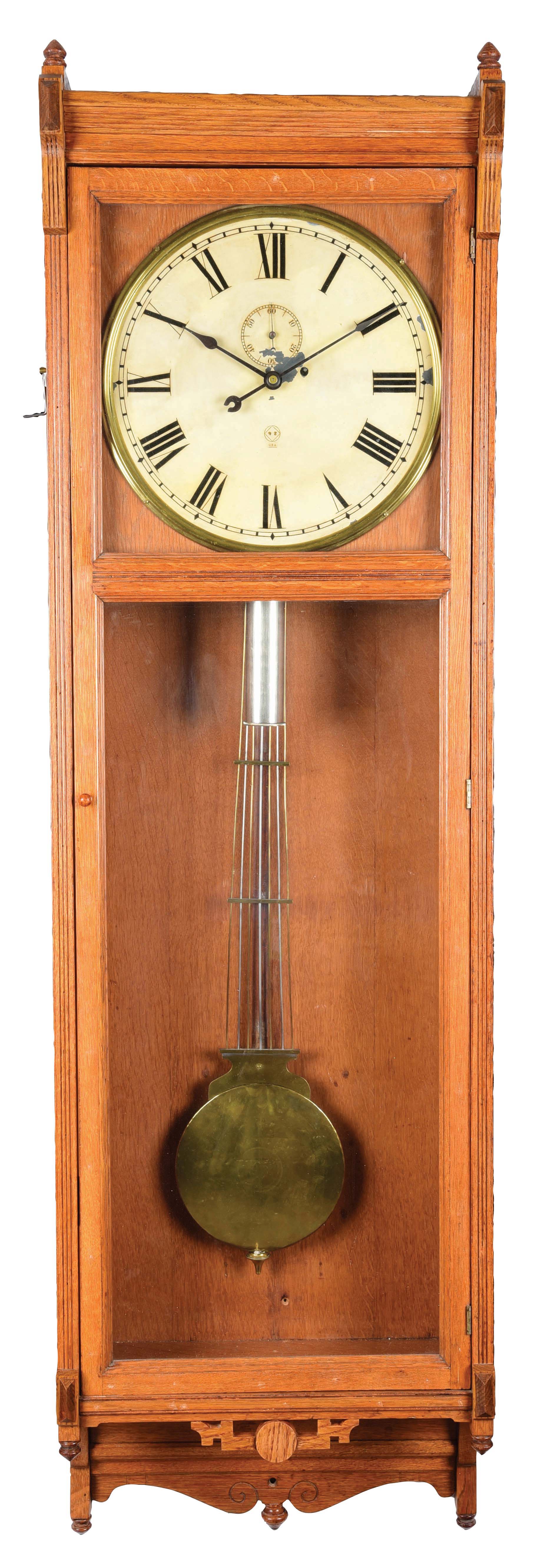 Lot Detail SETH THOMAS CLOCK CO., THOMASTON, CONN., "REGULATOR NO. 20.