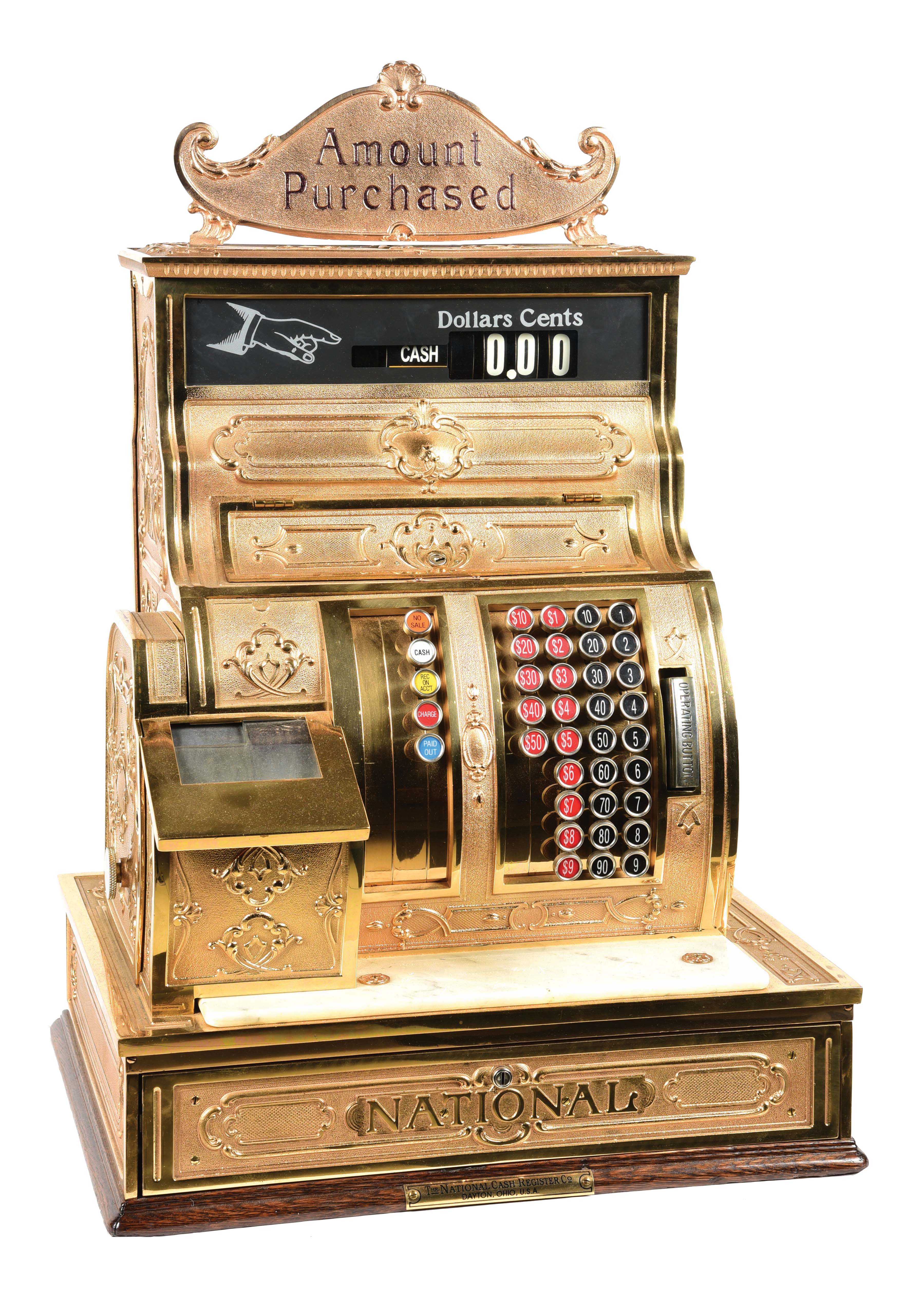 Lot Detail - NATIONAL CASH REGISTER MODEL 1054-G SERIAL NUMBER 1493349.