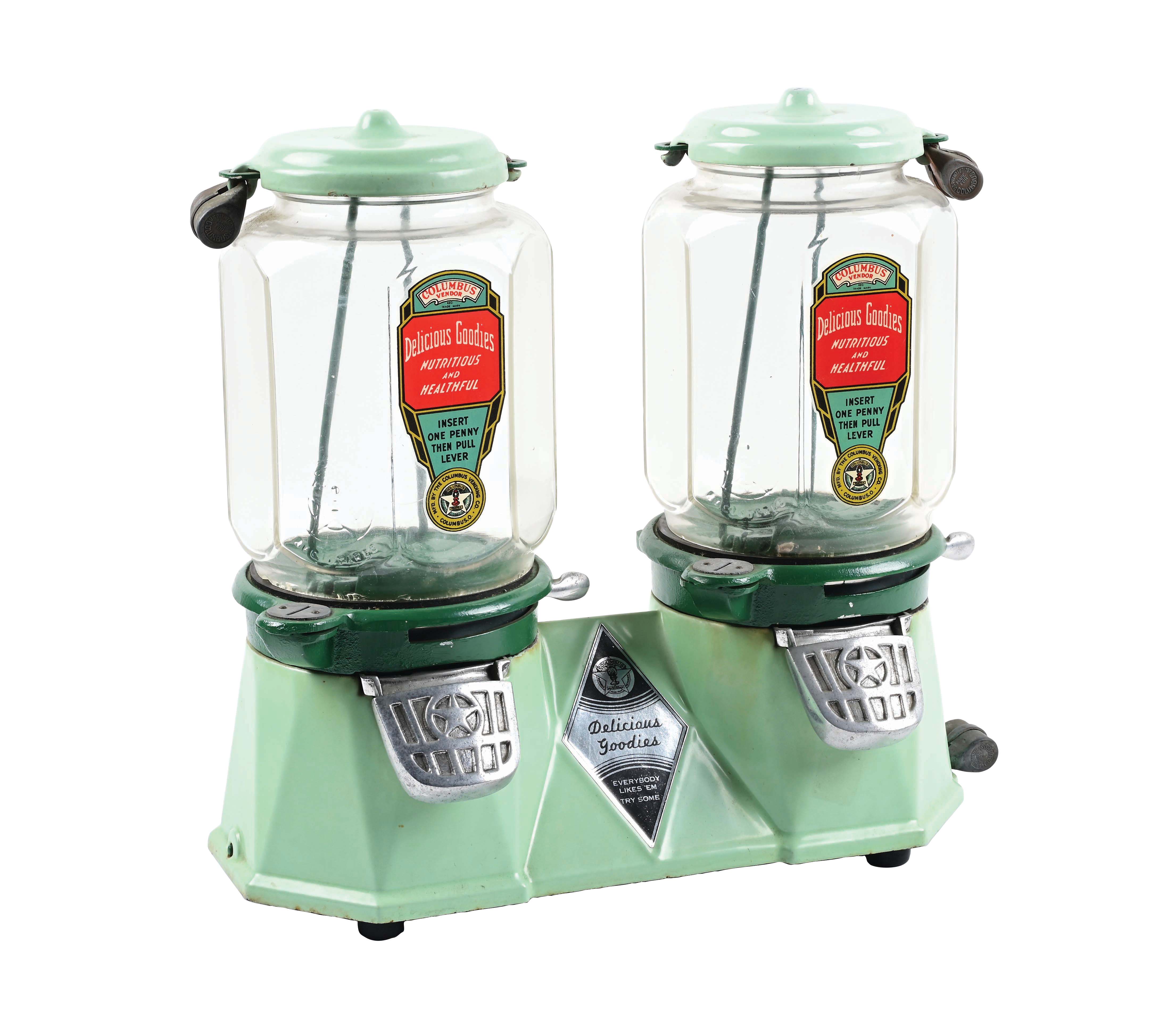 Lot Detail 1¢ COLUMBUS BIMORE VENDING MACHINE.