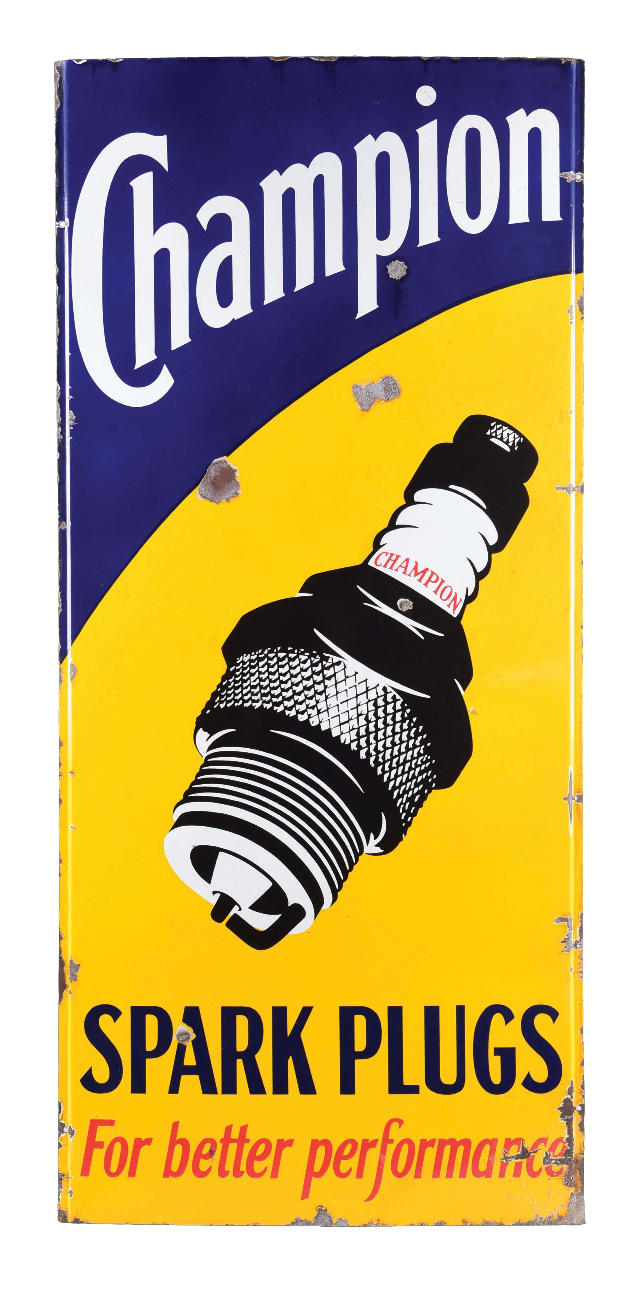 Lot Detail RARE CHAMPION SPARK PLUGS PORCELAIN LIGHTHOUSE SIGN W
