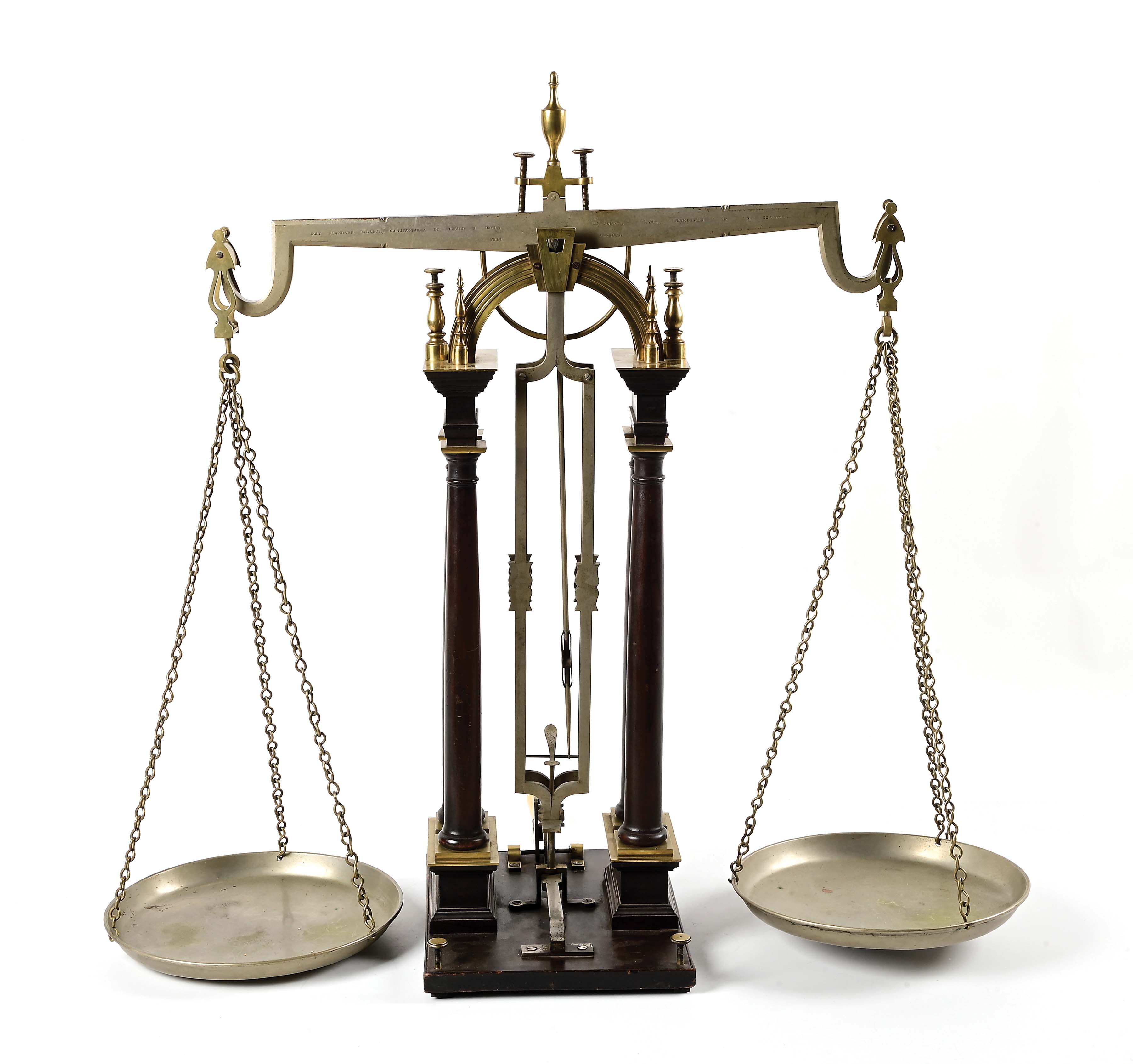 Lot Detail EARLY LARGE OFFICE GOLD SCALE BY HOWARD AND DAVIS.