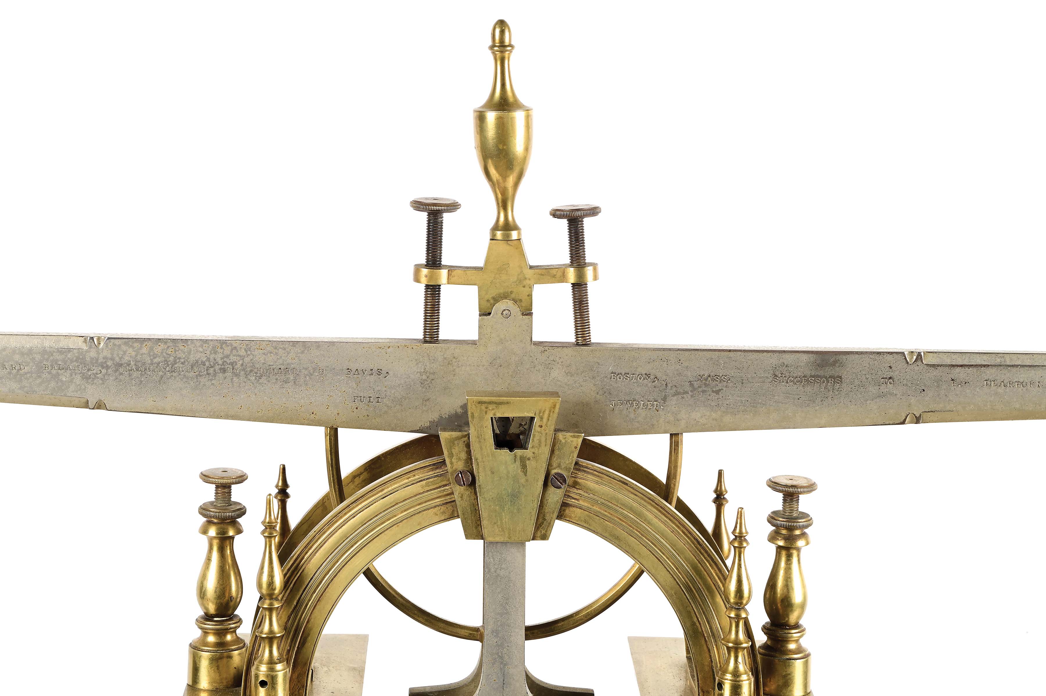 Lot Detail EARLY LARGE OFFICE GOLD SCALE BY HOWARD AND DAVIS.