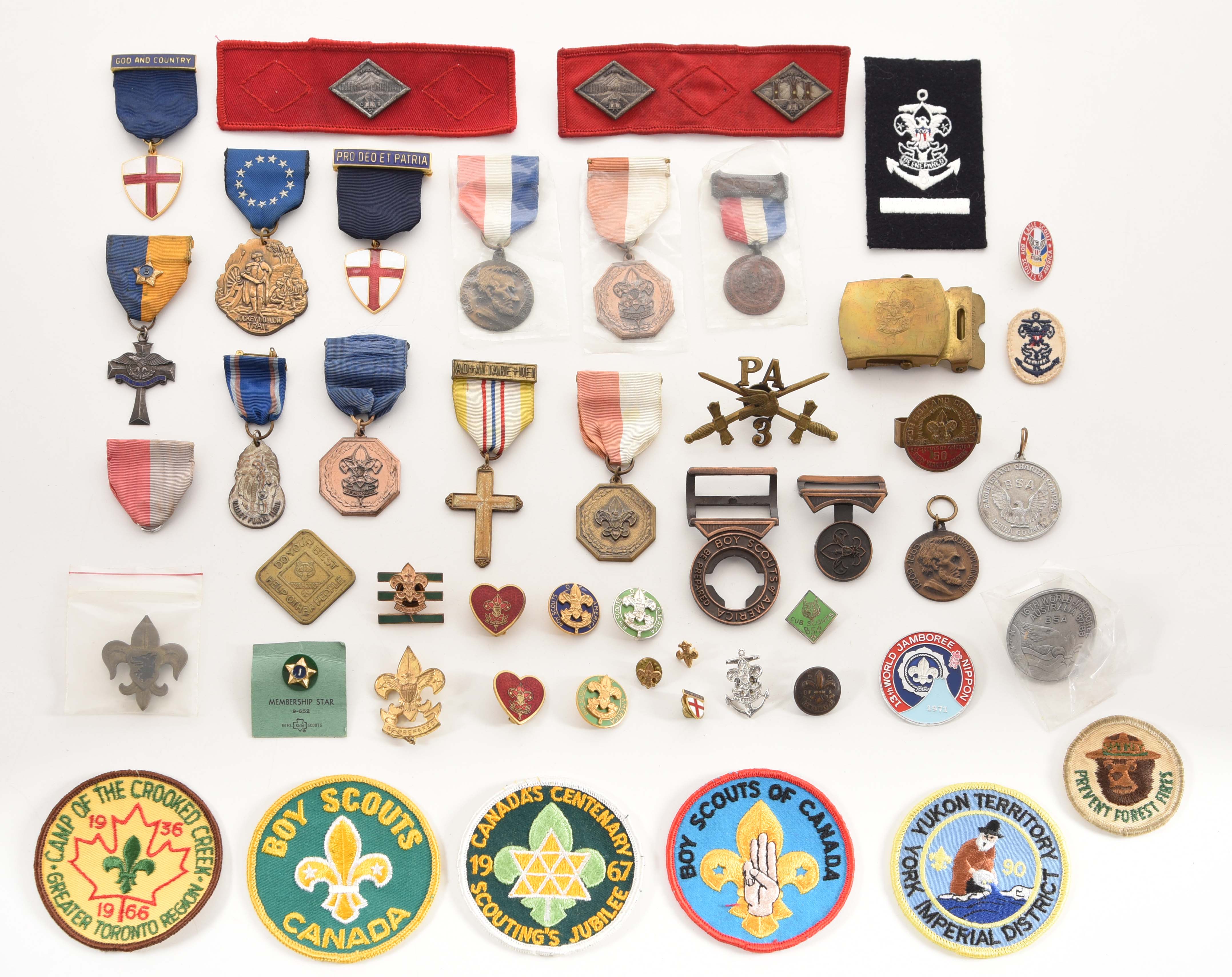 Lot Detail LOT OF VINTAGE BOY SCOUT MEMORABILIA.