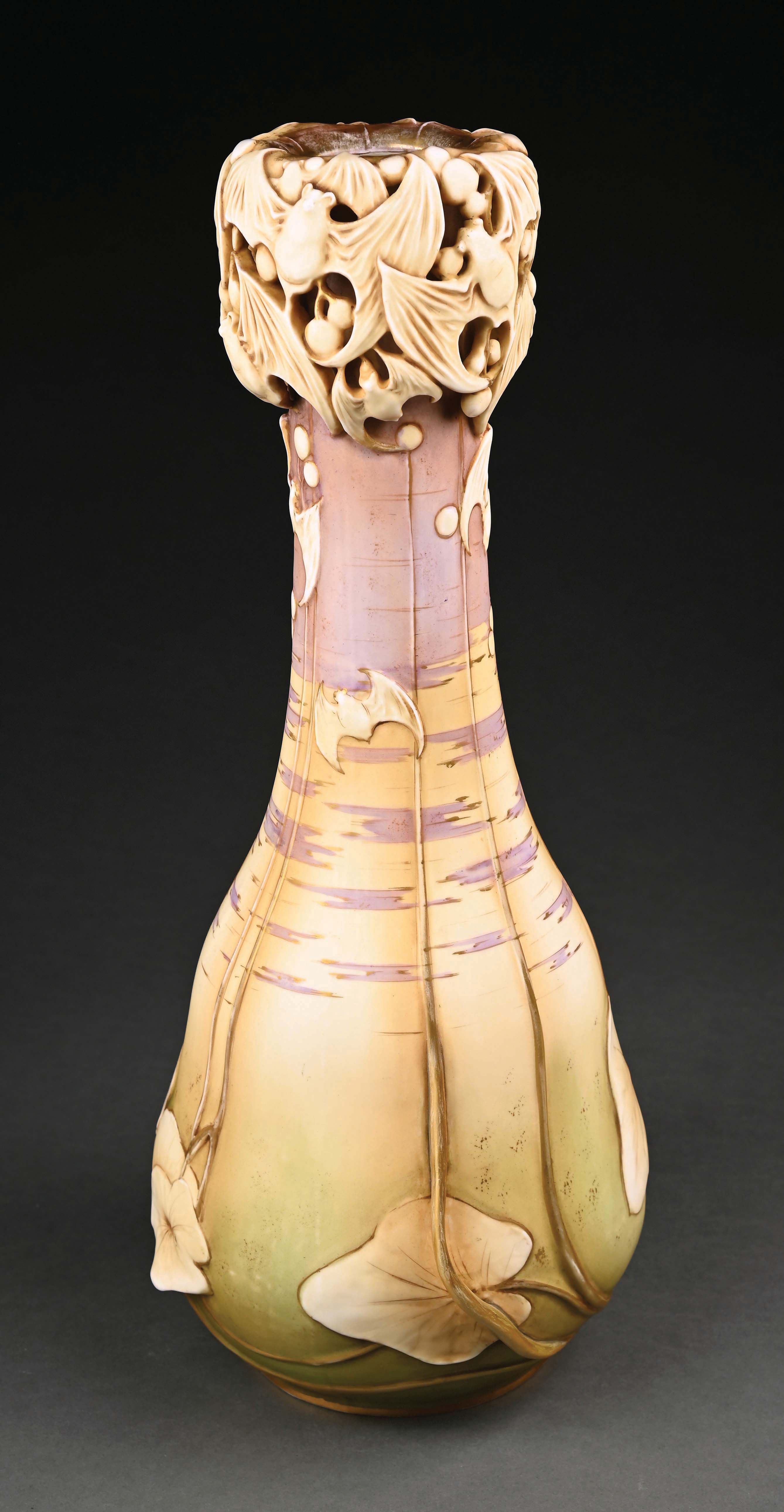 Lot Detail AMPHORA BERRY BAT VASE.