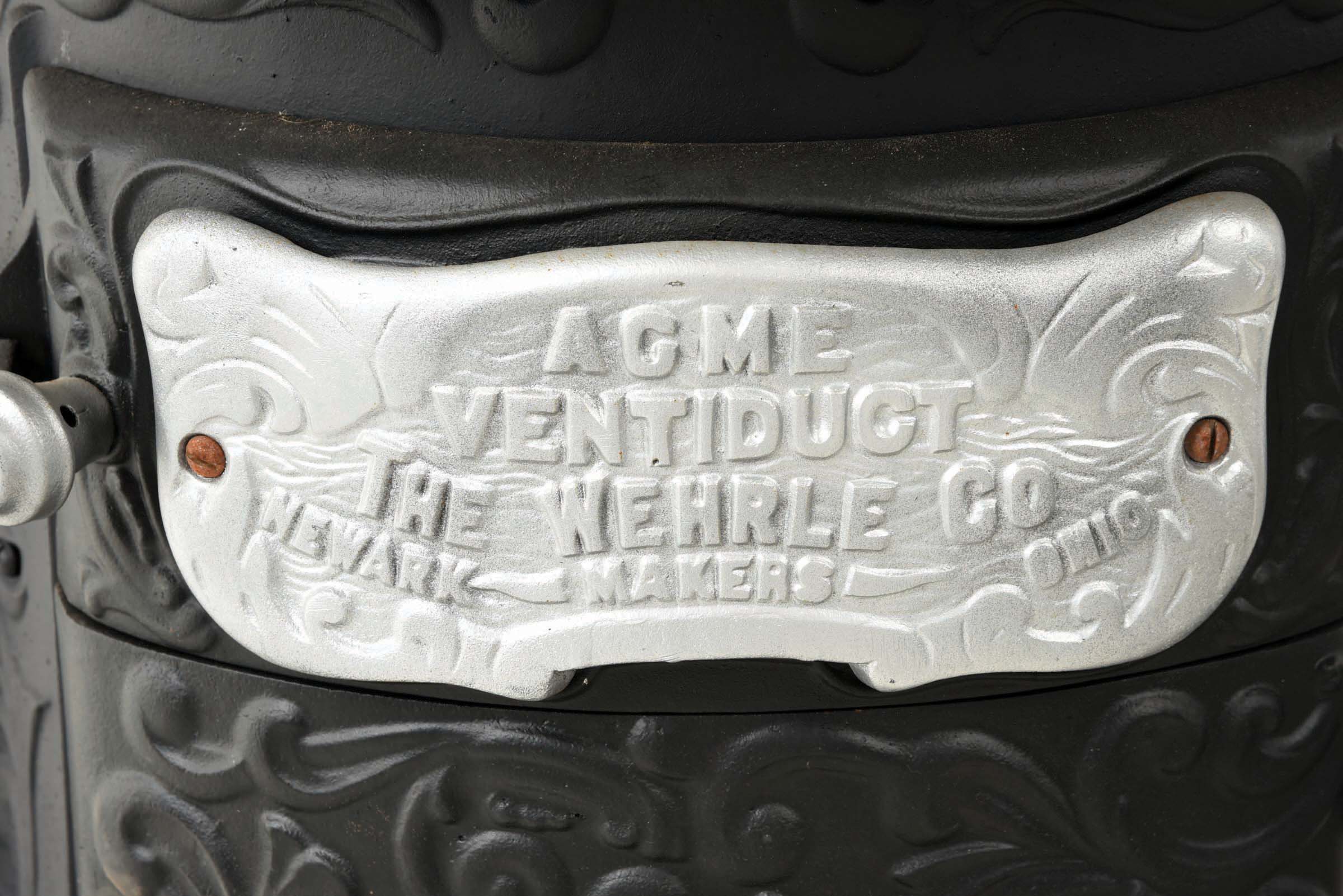 Lot Detail EARLY ACME VENTIDUCT CAST IRON STOVE.